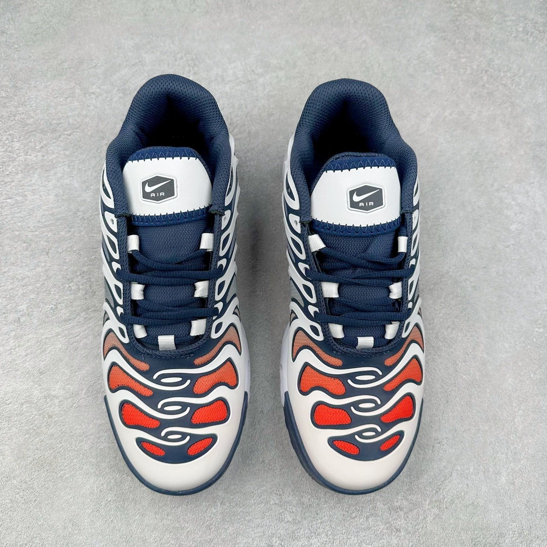 图片[2]-＃特价福利 NK Air Max Plus Drift 复古气垫跑鞋 中底造型大部分保留，仅在前段追加了加固上翻 鞋面的经典轮廓得以重塑 带来更契合现代审美的外观 整双鞋采用撞色妆点 鞋面采用网眼布和皮革材质打造 鞋舌处带有 3M 反光科技 鞋垫处和鞋后跟印有 “TN” 字样 彰显鞋款身份 配置方面中底搭载 Air Max 科技 保证了日常穿着的缓震性 尺码：36 36.5 37.5 38 38.5 39 40 40.5 41 42 42.5 43 44 44.5 45-选品中心