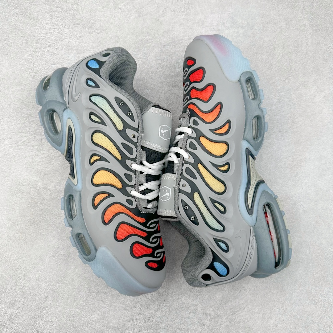 图片[3]-＃特价福利 NK Air Max Plus Drift 复古气垫跑鞋 中底造型大部分保留，仅在前段追加了加固上翻 鞋面的经典轮廓得以重塑 带来更契合现代审美的外观 整双鞋采用撞色妆点 鞋面采用网眼布和皮革材质打造 鞋舌处带有 3M 反光科技 鞋垫处和鞋后跟印有 “TN” 字样 彰显鞋款身份 配置方面中底搭载 Air Max 科技 保证了日常穿着的缓震性 尺码：36 36.5 37.5 38 38.5 39 40 40.5 41 42 42.5 43 44 44.5 45-选品中心