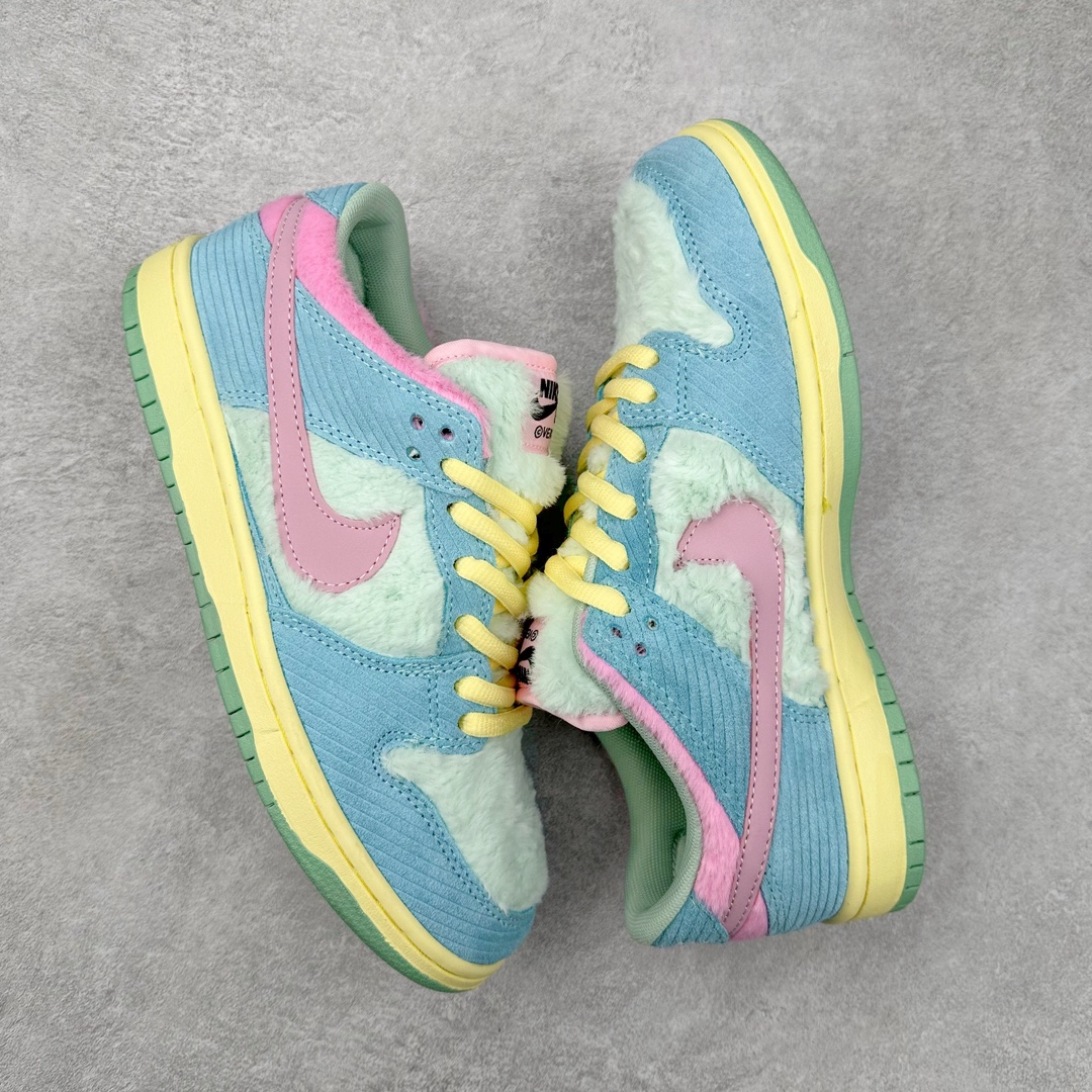 图片[3]-＃F版 Verdy x NK SB Dunk Low “Visty” 联名 绒毛怪 蓝绿粉 货号：FN6040-400 性价比王者 极限压缩利润空间 超乎所想的高性价比 用料绝不含糊 原盒原配 正确耐磨橡胶大底 超高清洁度 全鞋零毛边皮料切割 全套原楦原模倾力打造完美版型 尺码：36 36.5 37.5 38 38.5 39 40 40.5 41 42 42.5 43 44 44.5 45 46 47.5-选品中心