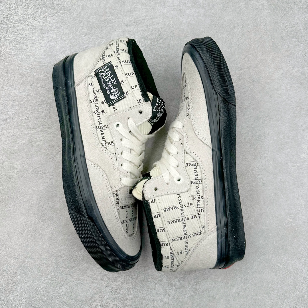 图片[3]-Supreme x Vans Half Cab Pro Skate 美式复古防滑耐磨休闲中帮滑板鞋 黑色货号：VN0A3QPH2YW 白灰货号：VN0A3QPH2YV1 尺码：36 36.5 37 38 38.5 39 40 40.5 41 42 42.5 43 44-选品中心
