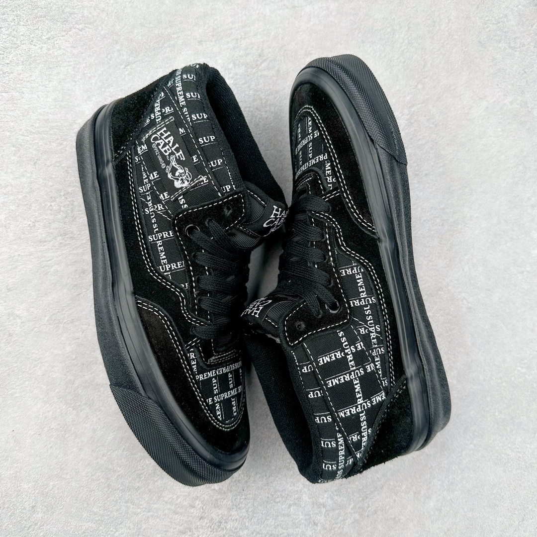 图片[3]-Supreme x Vans Half Cab Pro Skate 美式复古防滑耐磨休闲中帮滑板鞋 黑色货号：VN0A3QPH2YW 白灰货号：VN0A3QPH2YV1 尺码：36 36.5 37 38 38.5 39 40 40.5 41 42 42.5 43 44-选品中心
