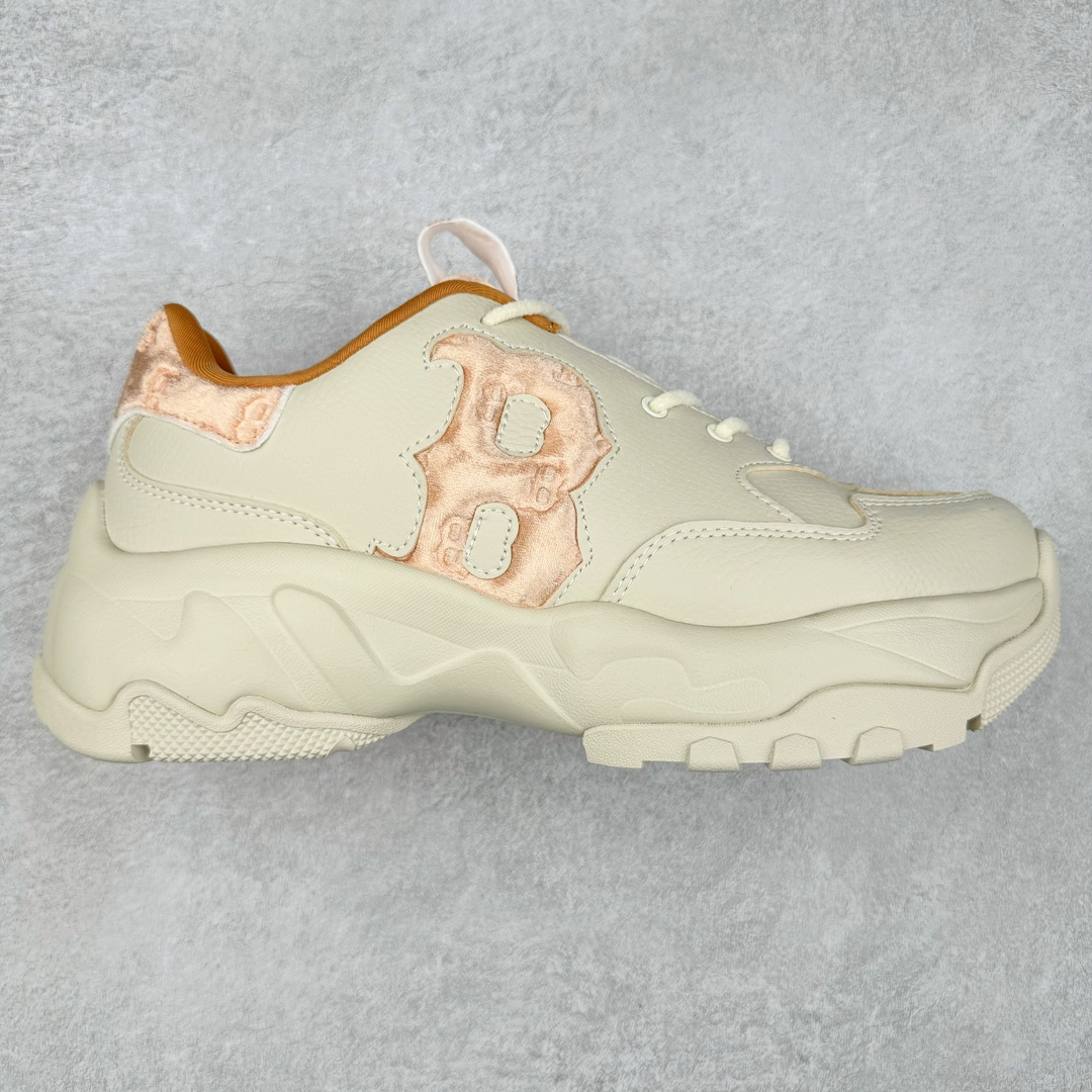 MLB Big Ball Chunky 复古印花老爹鞋系列低帮轻量增高厚底百搭休闲运动慢跑鞋 Korea韩国联名NY美国榄球纽约洋基队限定 韩国代购专供 全套原楦原纸板原厂数据开发 正确中底拉帮中底网布细节 平台代购专供 左脚内置芯片 韩国代购吊牌标贴 独家一比一RB+MD组合大底 高频后跟小人Logo精准对位立体饱满 正确网布加超迁鞋面 转印中底走线紧密 转印Logo工艺表层防刮不掉色 尺码：35 36 36.5 37.5 38 38.5 39 40 40.5 41 42 42.5 43 44 45-选品中心