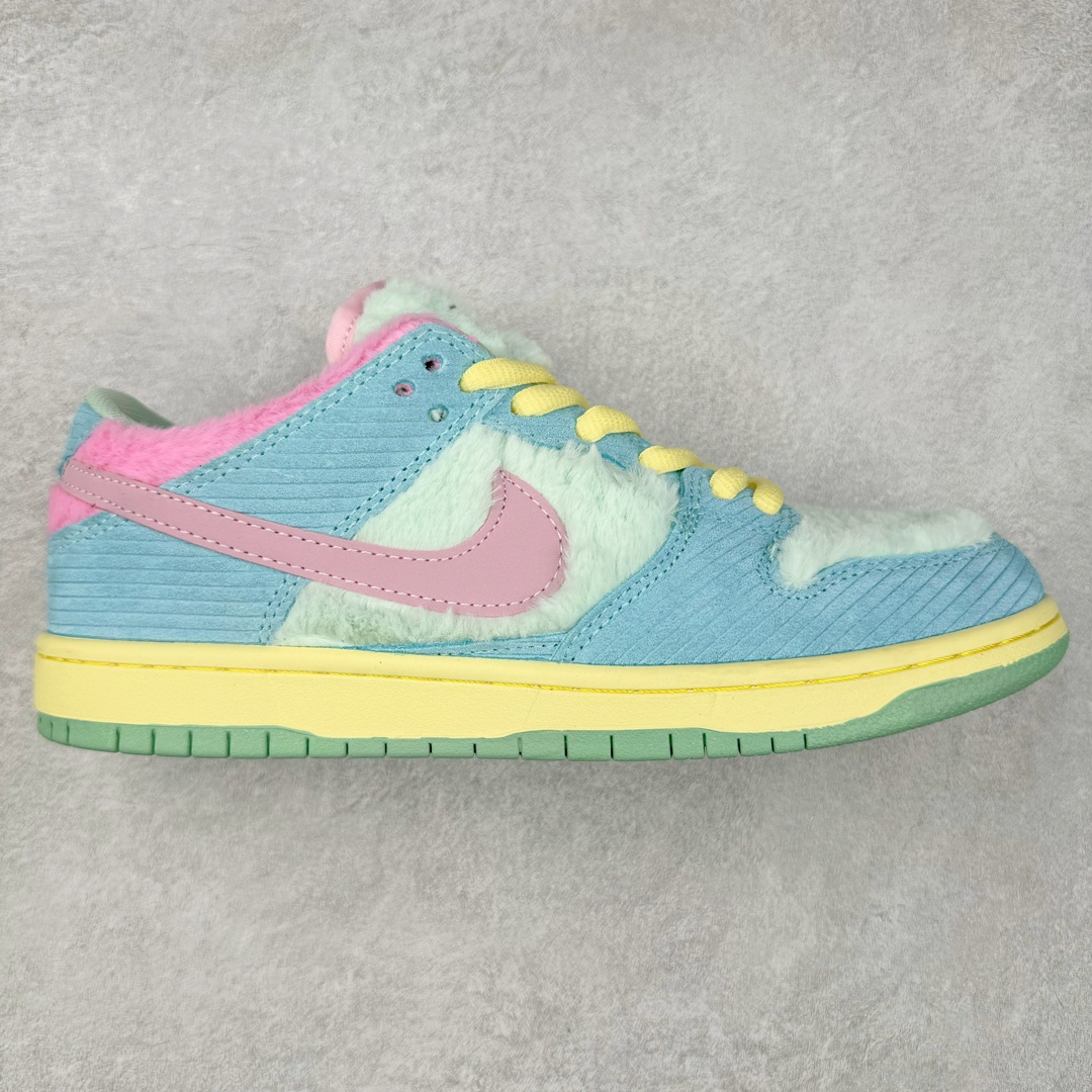 ＃F版 Verdy x NK SB Dunk Low “Visty” 联名 绒毛怪 蓝绿粉 货号：FN6040-400 性价比王者 极限压缩利润空间 超乎所想的高性价比 用料绝不含糊 原盒原配 正确耐磨橡胶大底 超高清洁度 全鞋零毛边皮料切割 全套原楦原模倾力打造完美版型 尺码：36 36.5 37.5 38 38.5 39 40 40.5 41 42 42.5 43 44 44.5 45 46 47.5-选品中心