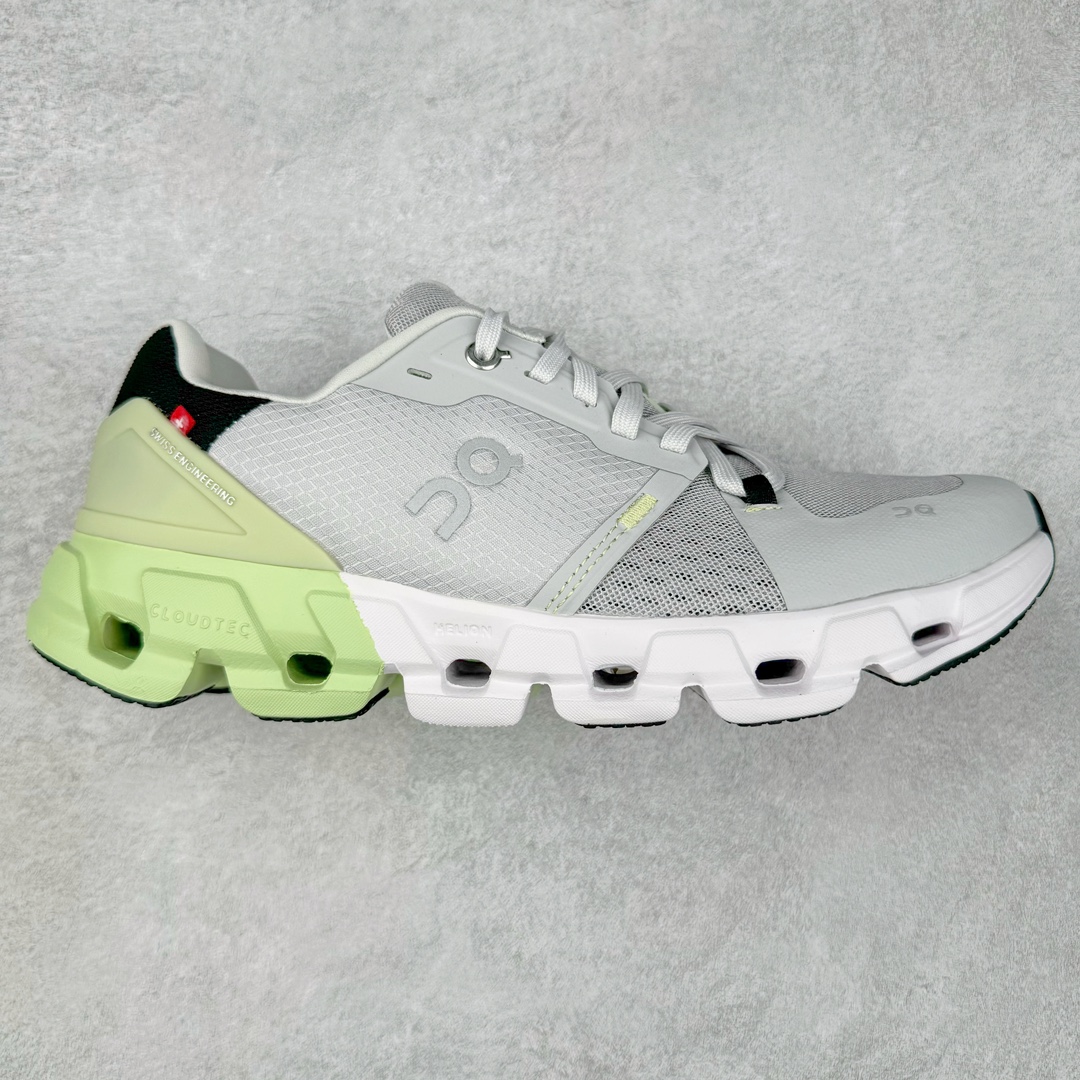 ＃GX On Cloudflyer 4 昂跑减震生活休闲鞋 此运动品牌 开创于2010年 缓震着陆、强效回弹、轻柔质感的设计构思始终是ON研制关键 与此同时基于“为全球提供革新性的跑步感受”信念 陆续推出了多款跑鞋及其以专业运动人体跑步工程学为设计关键的功能性跑步服饰设备 让跑者不费力气地畅快畅跑 尺码：36 36.5 37.5 38 38.5 39 40 40.5 41 42 42.5 43 44 44.5 45-选品中心