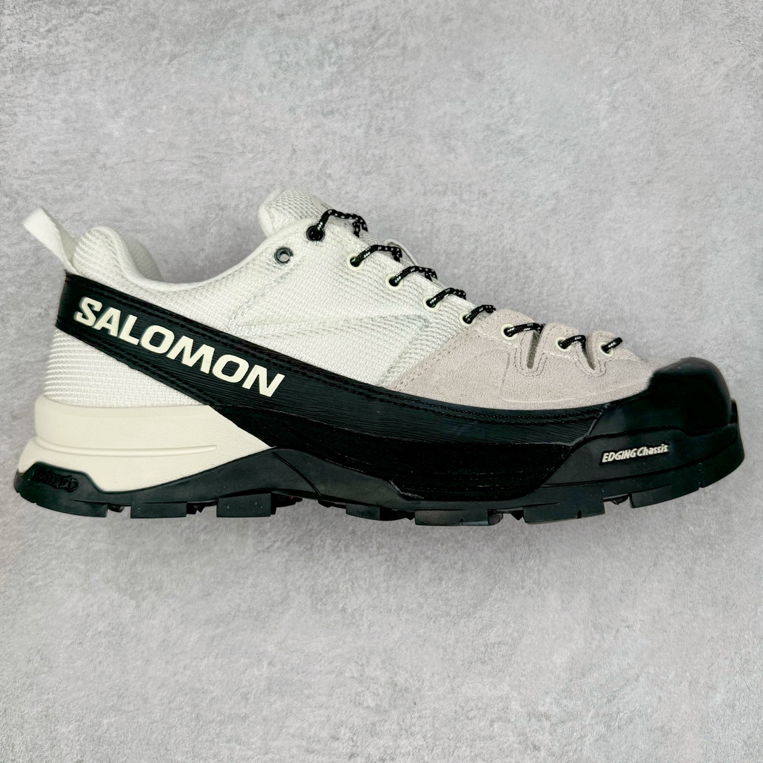 ＃绿X/GX MM6 Maison Margiela x SALOMON X-ALP 萨洛蒙联名帆布织物舒适清凉低帮生活休闲鞋 男女同款 白黑 纯原外贸平台特供订单 耗时半年巨作 全套原纸板楦头开发 原厂特供网布配套加持 确保原汁原味 完美呈现版型 原档数据独家私模五层组合大底 原装Ortholite轻量化鞋垫 中底布带钢印编号 原厂TPU锁扣 进口港宝加持 后跟自然饱满 还原公司包裹性 尺码：36 36.5 37.5 38 38.5 39 40 40.5 41 42 42.5 43 44 44.5 45 46.5-选品中心