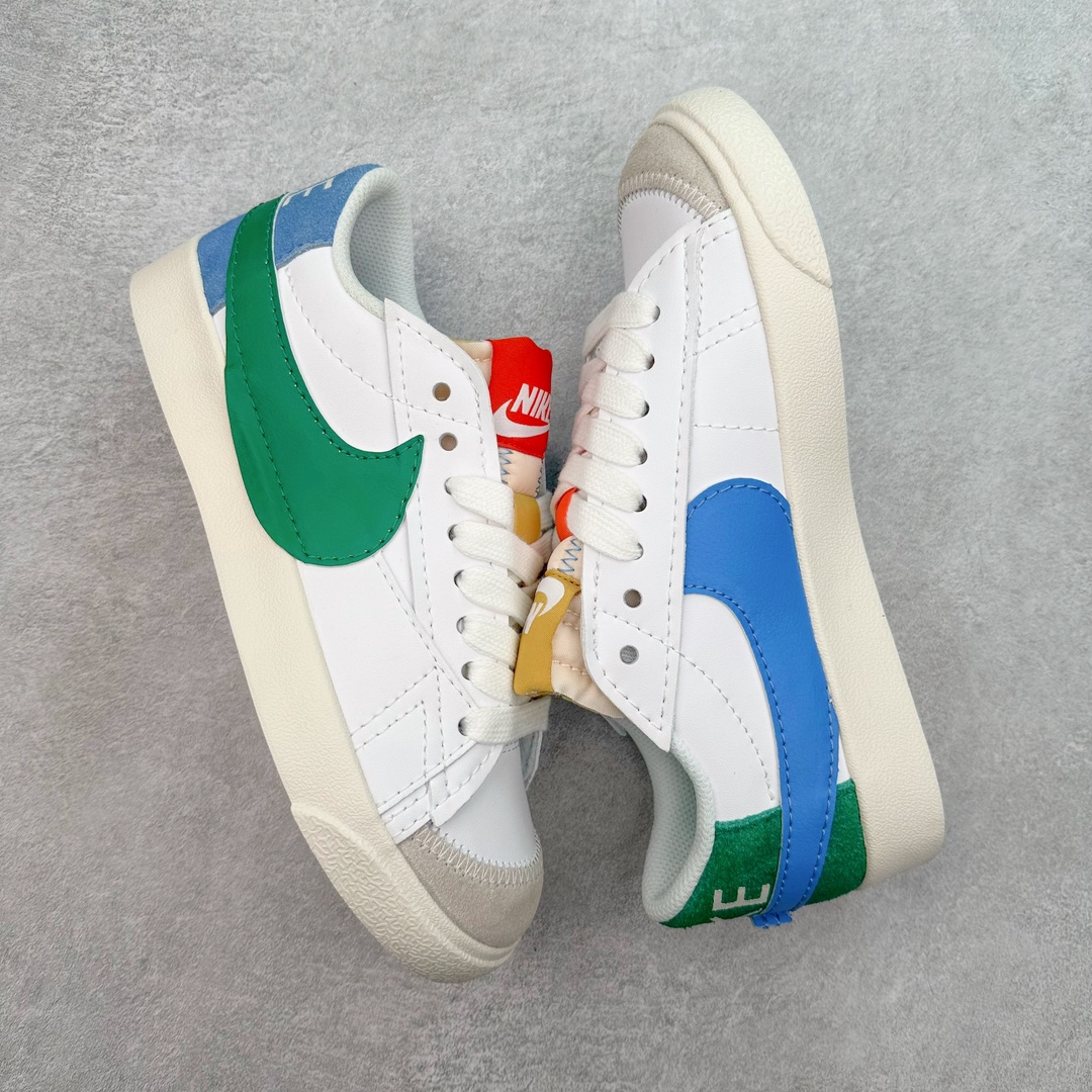 图片[3]-＃特价福利 NK Blazer Low \’77 Jumbo 开拓者大钩 DQ1470 焕新升级经典 Blazer 鞋款 大号 Swoosh 突出新时代更加张扬的潮流感 对经典的又一次改良升级 大号 Swoosh 设计结合宽大鞋带 符合当下潮流意趣 橡胶外底融入凸起人字形底纹增添几分户外感觉 尺码：36 36.5 37.5 38 38.5 39 40 40.5 41 42 42.5 43 44 44.5 45-选品中心