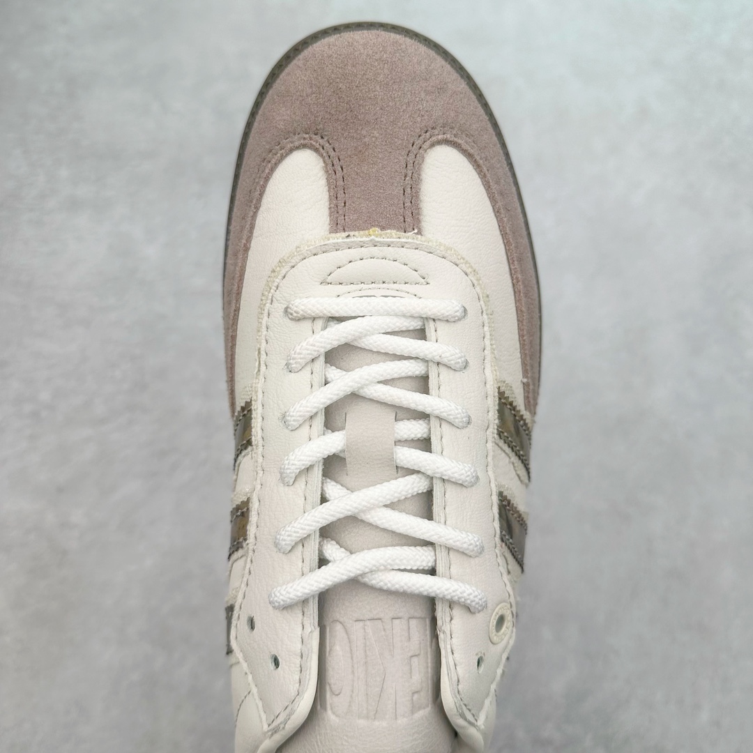 图片[4]-＃特价福利 AD Original Samba OG/Gazelle Indoor Trainers 复古经典轻便板鞋 口碑大厂出品 品控大底版型不断改良更新 全套原纸板楦头开发 确保原汁原味 完美呈现桑巴版型 一比一鞋头弧度高度鞋身弧度 此版本只针对中端市场 皮料材质有所更替 其他数据细节工艺流程均保持一致 绝不口嗨 细节品控鞋型随意对比 正确烫金高频细节 原装纳米超迁皮料 独家私模橡胶大底 原盒原配 这款桑巴鞋展示了高质量的工艺 带有装饰的超锁缝制和无缝的手感 柔软、柔软的皮革造型和标志性的3条纹完成了精致的外观 正规合身鞋带 鞋面上有绒面鞋垫 橡胶鞋底 享受正畸套筒软感 自50年代首次亮相以来就一直在赢得粉丝的青睐 尺码：36 36.5 37.5 38 38.5 39 40 40.5 41 42 42.5 43 44 44.5 45-选品中心