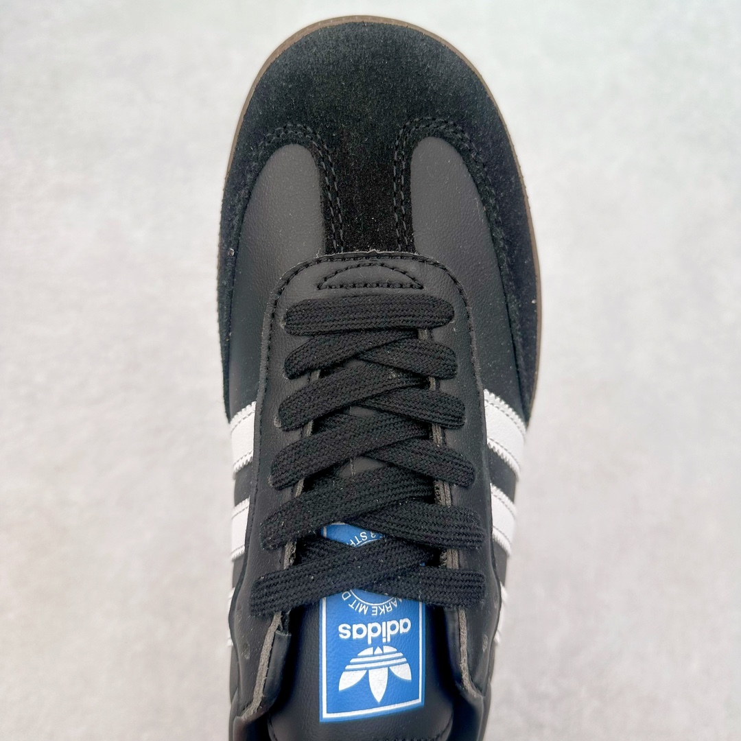 图片[4]-＃特价福利 AD Original Samba OG/Gazelle Indoor Trainers 复古经典轻便板鞋 口碑大厂出品 品控大底版型不断改良更新 全套原纸板楦头开发 确保原汁原味 完美呈现桑巴版型 一比一鞋头弧度高度鞋身弧度 此版本只针对中端市场 皮料材质有所更替 其他数据细节工艺流程均保持一致 绝不口嗨 细节品控鞋型随意对比 正确烫金高频细节 原装纳米超迁皮料 独家私模橡胶大底 原盒原配 这款桑巴鞋展示了高质量的工艺 带有装饰的超锁缝制和无缝的手感 柔软、柔软的皮革造型和标志性的3条纹完成了精致的外观 正规合身鞋带 鞋面上有绒面鞋垫 橡胶鞋底 享受正畸套筒软感 自50年代首次亮相以来就一直在赢得粉丝的青睐 尺码：36 36.5 37.5 38 38.5 39 40 40.5 41 42 42.5 43 44 44.5 45-选品中心