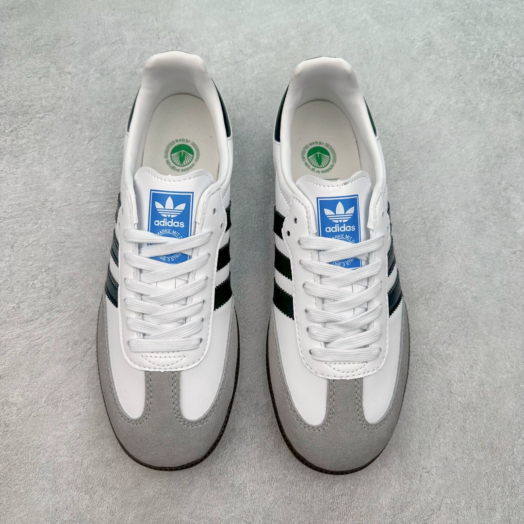 图片[2]-＃特价福利 AD Original Samba OG/Gazelle Indoor Trainers 复古经典轻便板鞋 口碑大厂出品 品控大底版型不断改良更新 全套原纸板楦头开发 确保原汁原味 完美呈现桑巴版型 一比一鞋头弧度高度鞋身弧度 此版本只针对中端市场 皮料材质有所更替 其他数据细节工艺流程均保持一致 绝不口嗨 细节品控鞋型随意对比 正确烫金高频细节 原装纳米超迁皮料 独家私模橡胶大底 原盒原配 这款桑巴鞋展示了高质量的工艺 带有装饰的超锁缝制和无缝的手感 柔软、柔软的皮革造型和标志性的3条纹完成了精致的外观 正规合身鞋带 鞋面上有绒面鞋垫 橡胶鞋底 享受正畸套筒软感 自50年代首次亮相以来就一直在赢得粉丝的青睐 尺码：36 36.5 37.5 38 38.5 39 40 40.5 41 42 42.5 43 44 44.5 45-选品中心