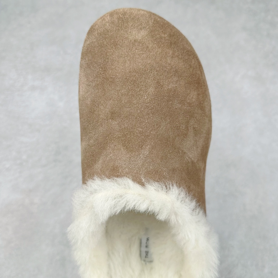 图片[4]-＃DC The Row Boston VL TR软木底包头拖鞋 天鹅绒般的绒面革赋子休闲的经典外观 四季皆宜 柔软的鞋床采用额外的泡沫缓冲层 提供额外的舒适感和全天支撑 全网独家首发 源于德国的严谨工艺 牛巴戎面 中层松木 EVA 三层组合大底 优质牛皮面料五金扣 出口订单 尺码：35-45-选品中心