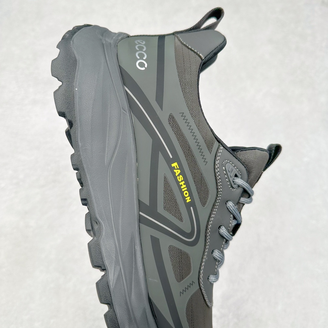 图片[6]-ECCO爱步男鞋运动鞋 百搭耐穿跑鞋厚底增高老爹鞋 驱动系列 牛皮剖面与胶印拼接鞋面 脚感舒适，出街有型 简约系带设计，可自由调节松紧 贴合脚型 以越野摩托粗犷胎纹为灵感，PU大底提供牵引力与支撑性 舒适耐穿 提供稳定性 户外出行 肆意洒脱 尺码：38 39 40 41 42 43（皮鞋码）-选品中心