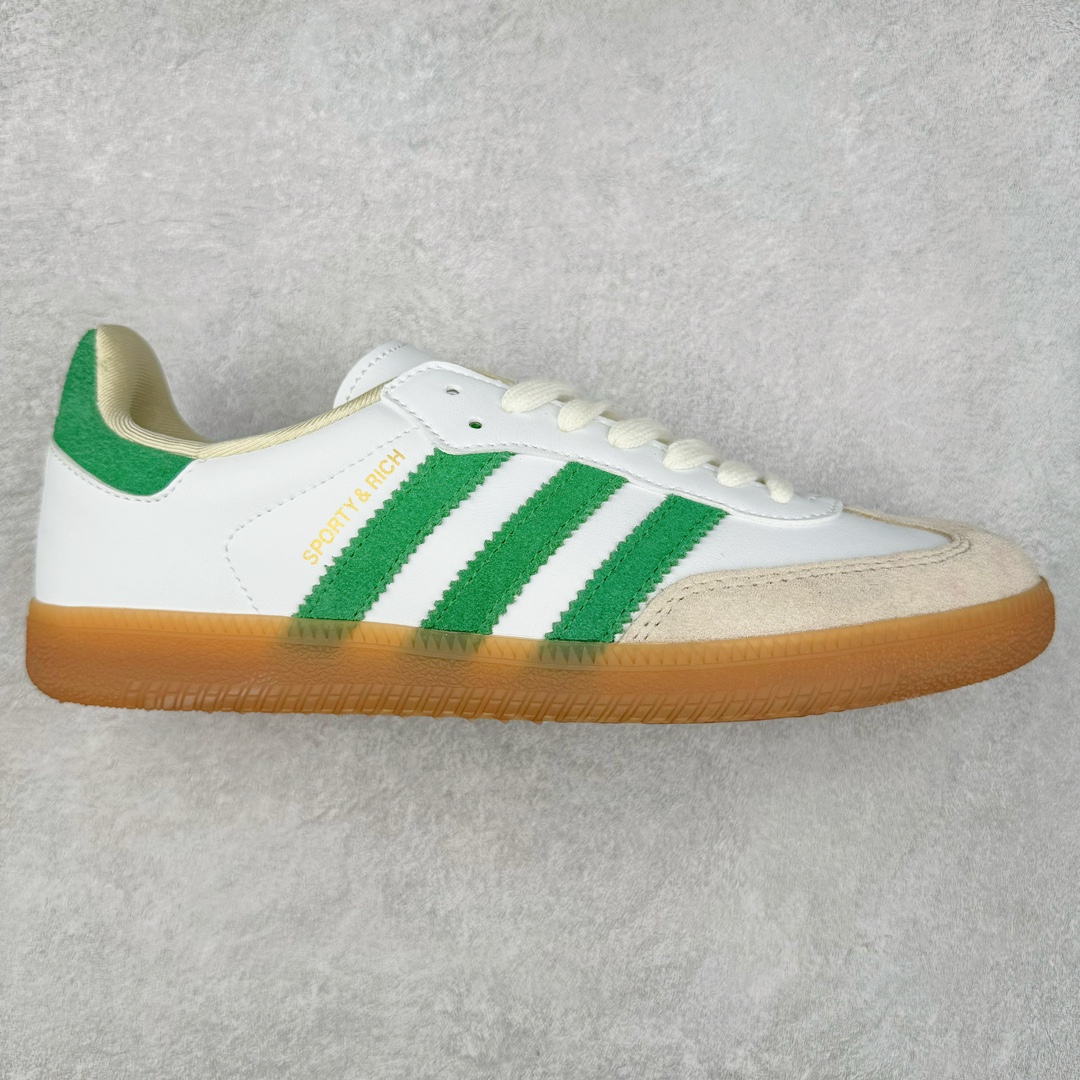 图片[5]-＃特价福利 AD Original Samba OG/Gazelle Indoor Trainers 复古经典轻便板鞋 口碑大厂出品 品控大底版型不断改良更新 全套原纸板楦头开发 确保原汁原味 完美呈现桑巴版型 一比一鞋头弧度高度鞋身弧度 此版本只针对中端市场 皮料材质有所更替 其他数据细节工艺流程均保持一致 绝不口嗨 细节品控鞋型随意对比 正确烫金高频细节 原装纳米超迁皮料 独家私模橡胶大底 原盒原配 这款桑巴鞋展示了高质量的工艺 带有装饰的超锁缝制和无缝的手感 柔软、柔软的皮革造型和标志性的3条纹完成了精致的外观 正规合身鞋带 鞋面上有绒面鞋垫 橡胶鞋底 享受正畸套筒软感 自50年代首次亮相以来就一直在赢得粉丝的青睐 尺码：36 36.5 37.5 38 38.5 39 40 40.5 41 42 42.5 43 44 44.5 45-选品中心