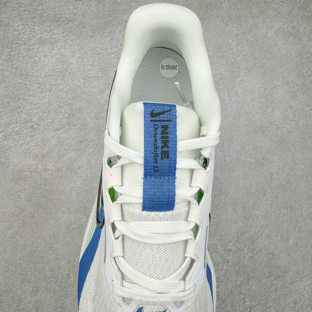 图片[5]-＃TG纯原 NK Revolution 13 Wide 回游者13代系列低帮轻质缓震透气休闲运动跑步鞋“网织白蓝”FD6454-103 无论你是跑步新手还是迫切想提速的专业跑者，Nike Downshifter 13 公路跑步鞋都能伴你轻松驾驭。鞋面结合缓震耐穿性能，为你造就又一个得力装备，或是助你朝着目标迈进。尺码：39 40 40.5 41 42 42.5 43 44 44.5 45-选品中心