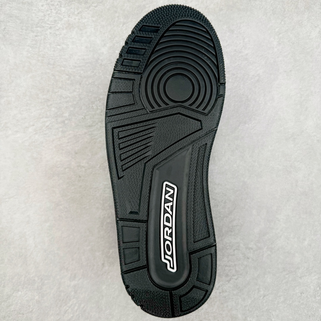 图片[9]-＃QD纯原 Air Jordan AJ3 Retro 黑猫 CK9246-168 圈内最强三代系列 匠心打造 开发时长超过半年 目前可过各类鉴定或无法鉴定 裸鞋随便操作 全套原纸板楦头开发 原厂大底磨具加持立体防滑纹理 原装可视Air Sole气垫 原汁原味最完美的三代版型 唯一正确鞋头趴度弧度高度鞋身腰线 原厂TPU彩虹扎染后跟饰片 正确内里反口里网布 皮料菱角分明不变形无多余毛边 广东原厂zp同批次手工大底描漆拉丝 市场唯一原厂鞋扣模具 原厂织唛标 原厂飞人电绣工艺 尾指中部跳三针 独家绑鞋带手法 印刷中底布 四线拉帮 米色美纹纸贴合固定 进口港宝加持 后跟自然饱满 全鞋荧光划线卡点 追求极致完美 每一双都是工艺品 多重QC质检 超越公司货的品控标准 实实在在的免检产品 尺码：40 40.5 41 42 42.5 43 44 44.5 45 45.5 46 47.5 48.5-选品中心