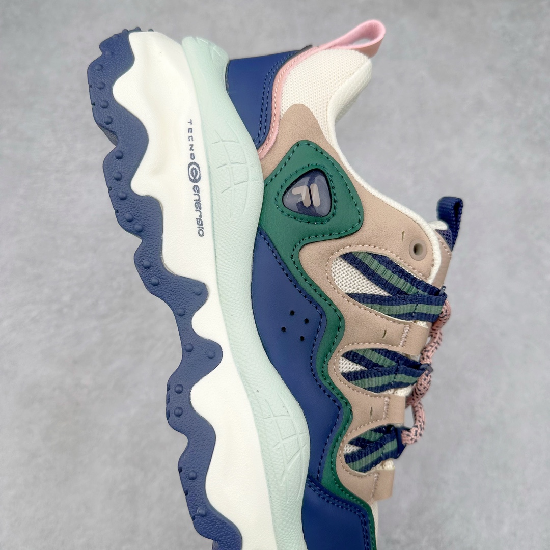 图片[6]-斐乐FILA FUSION QD96 熔岩系列老爹风增高复古中性休闲运动慢跑鞋 #原楦原纸版数据开发#采用纤维皮革饰片拼接透气网布材质#独立发泡EVA中底+耐磨橡胶外底，明显增高4.5CM 尺码：36 36.5 37.5 38 38.5 39 40-选品中心