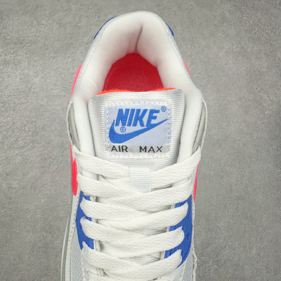 图片[5]-＃MX版 NK Air MAX 90 气垫复古减震跑步鞋 DA8856-100 经典重温 独家陆续补货 外单专供大厂出品 品质稳定 一百余色 终端操作 Air Max 90于1990年推出 来自Air Max系列 在Air Max 1的基础上改进而得 增加了气垫面积 外型上也更为流线 最特別的就是加入了菱纹塑胶嵌板 为Air Max 90增添了许多潮流气息 皮革鞋面 造就出色耐穿性和支撑力 Max Air缓震配置搭配泡棉中底 令Air Max 90轻盈而舒适 华夫格橡胶外底 铸就Air Max 90非凡的抓地力 而Air Max 90不仅是一双跑鞋 它成功跨越了时间的演进 成为了球鞋文化与潮流圈中最熟为人知的鞋款之一 尺码：36 36.5 37.5 38 38.5 39 40 40.5 41 42 42.5 43 44 44.5 45-选品中心