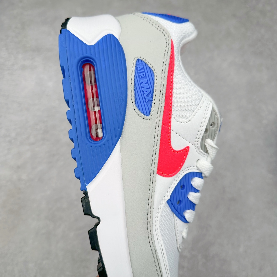 图片[6]-＃MX版 NK Air MAX 90 气垫复古减震跑步鞋 DA8856-100 经典重温 独家陆续补货 外单专供大厂出品 品质稳定 一百余色 终端操作 Air Max 90于1990年推出 来自Air Max系列 在Air Max 1的基础上改进而得 增加了气垫面积 外型上也更为流线 最特別的就是加入了菱纹塑胶嵌板 为Air Max 90增添了许多潮流气息 皮革鞋面 造就出色耐穿性和支撑力 Max Air缓震配置搭配泡棉中底 令Air Max 90轻盈而舒适 华夫格橡胶外底 铸就Air Max 90非凡的抓地力 而Air Max 90不仅是一双跑鞋 它成功跨越了时间的演进 成为了球鞋文化与潮流圈中最熟为人知的鞋款之一 尺码：36 36.5 37.5 38 38.5 39 40 40.5 41 42 42.5 43 44 44.5 45-选品中心