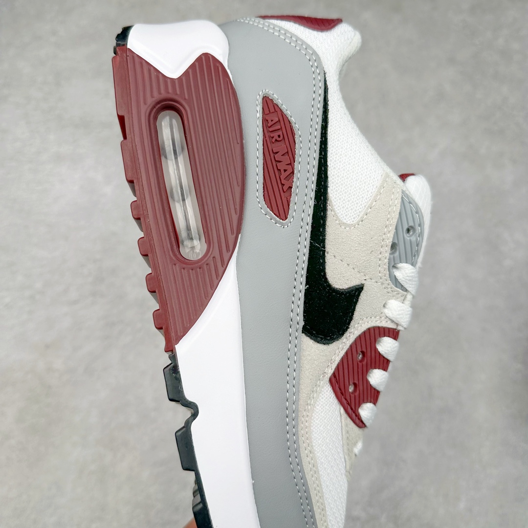 图片[6]-＃MX版 NK Air MAX 90 气垫复古减震跑步鞋 FN6958-101 经典重温 独家陆续补货 外单专供大厂出品 品质稳定 一百余色 终端操作 Air Max 90于1990年推出 来自Air Max系列 在Air Max 1的基础上改进而得 增加了气垫面积 外型上也更为流线 最特別的就是加入了菱纹塑胶嵌板 为Air Max 90增添了许多潮流气息 皮革鞋面 造就出色耐穿性和支撑力 Max Air缓震配置搭配泡棉中底 令Air Max 90轻盈而舒适 华夫格橡胶外底 铸就Air Max 90非凡的抓地力 而Air Max 90不仅是一双跑鞋 它成功跨越了时间的演进 成为了球鞋文化与潮流圈中最熟为人知的鞋款之一 尺码：36 36.5 37.5 38 38.5 39 40 40.5 41 42 42.5 43 44 44.5 45-选品中心