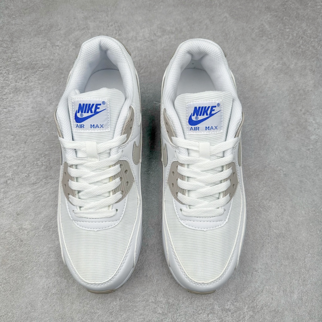 图片[2]-＃MX版 NK Air MAX 90 气垫复古减震跑步鞋 FZ7186-100 经典重温 独家陆续补货 外单专供大厂出品 品质稳定 一百余色 终端操作 Air Max 90于1990年推出 来自Air Max系列 在Air Max 1的基础上改进而得 增加了气垫面积 外型上也更为流线 最特別的就是加入了菱纹塑胶嵌板 为Air Max 90增添了许多潮流气息 皮革鞋面 造就出色耐穿性和支撑力 Max Air缓震配置搭配泡棉中底 令Air Max 90轻盈而舒适 华夫格橡胶外底 铸就Air Max 90非凡的抓地力 而Air Max 90不仅是一双跑鞋 它成功跨越了时间的演进 成为了球鞋文化与潮流圈中最熟为人知的鞋款之一 尺码：36 36.5 37.5 38 38.5 39 40 40.5 41 42 42.5 43 44 44.5 45-选品中心