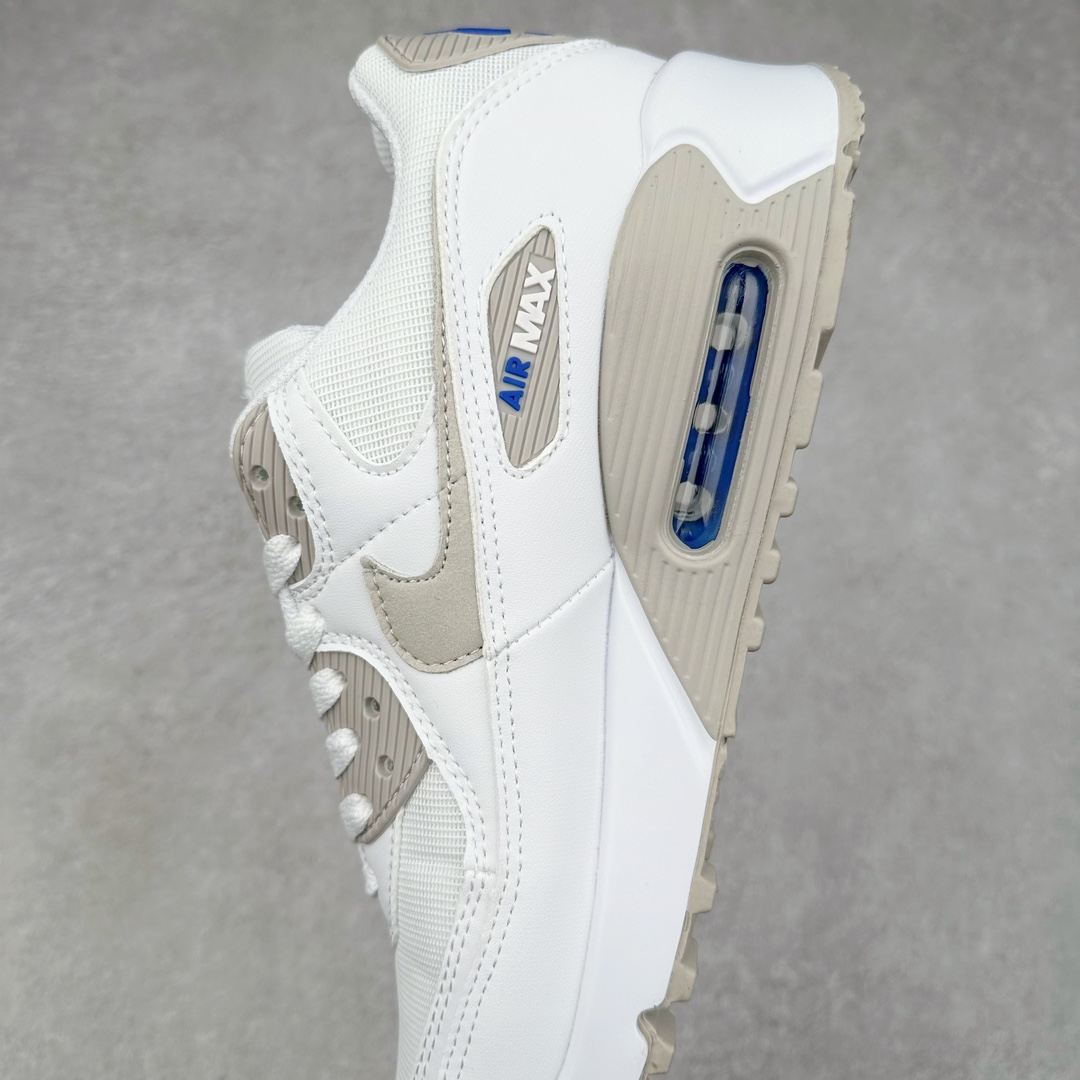 图片[7]-＃MX版 NK Air MAX 90 气垫复古减震跑步鞋 FZ7186-100 经典重温 独家陆续补货 外单专供大厂出品 品质稳定 一百余色 终端操作 Air Max 90于1990年推出 来自Air Max系列 在Air Max 1的基础上改进而得 增加了气垫面积 外型上也更为流线 最特別的就是加入了菱纹塑胶嵌板 为Air Max 90增添了许多潮流气息 皮革鞋面 造就出色耐穿性和支撑力 Max Air缓震配置搭配泡棉中底 令Air Max 90轻盈而舒适 华夫格橡胶外底 铸就Air Max 90非凡的抓地力 而Air Max 90不仅是一双跑鞋 它成功跨越了时间的演进 成为了球鞋文化与潮流圈中最熟为人知的鞋款之一 尺码：36 36.5 37.5 38 38.5 39 40 40.5 41 42 42.5 43 44 44.5 45-选品中心
