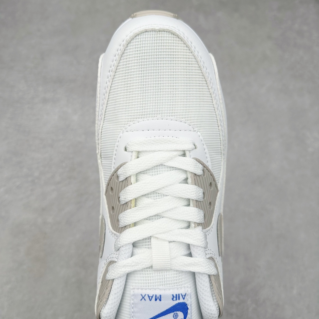 图片[4]-＃MX版 NK Air MAX 90 气垫复古减震跑步鞋 FZ7186-100 经典重温 独家陆续补货 外单专供大厂出品 品质稳定 一百余色 终端操作 Air Max 90于1990年推出 来自Air Max系列 在Air Max 1的基础上改进而得 增加了气垫面积 外型上也更为流线 最特別的就是加入了菱纹塑胶嵌板 为Air Max 90增添了许多潮流气息 皮革鞋面 造就出色耐穿性和支撑力 Max Air缓震配置搭配泡棉中底 令Air Max 90轻盈而舒适 华夫格橡胶外底 铸就Air Max 90非凡的抓地力 而Air Max 90不仅是一双跑鞋 它成功跨越了时间的演进 成为了球鞋文化与潮流圈中最熟为人知的鞋款之一 尺码：36 36.5 37.5 38 38.5 39 40 40.5 41 42 42.5 43 44 44.5 45-选品中心