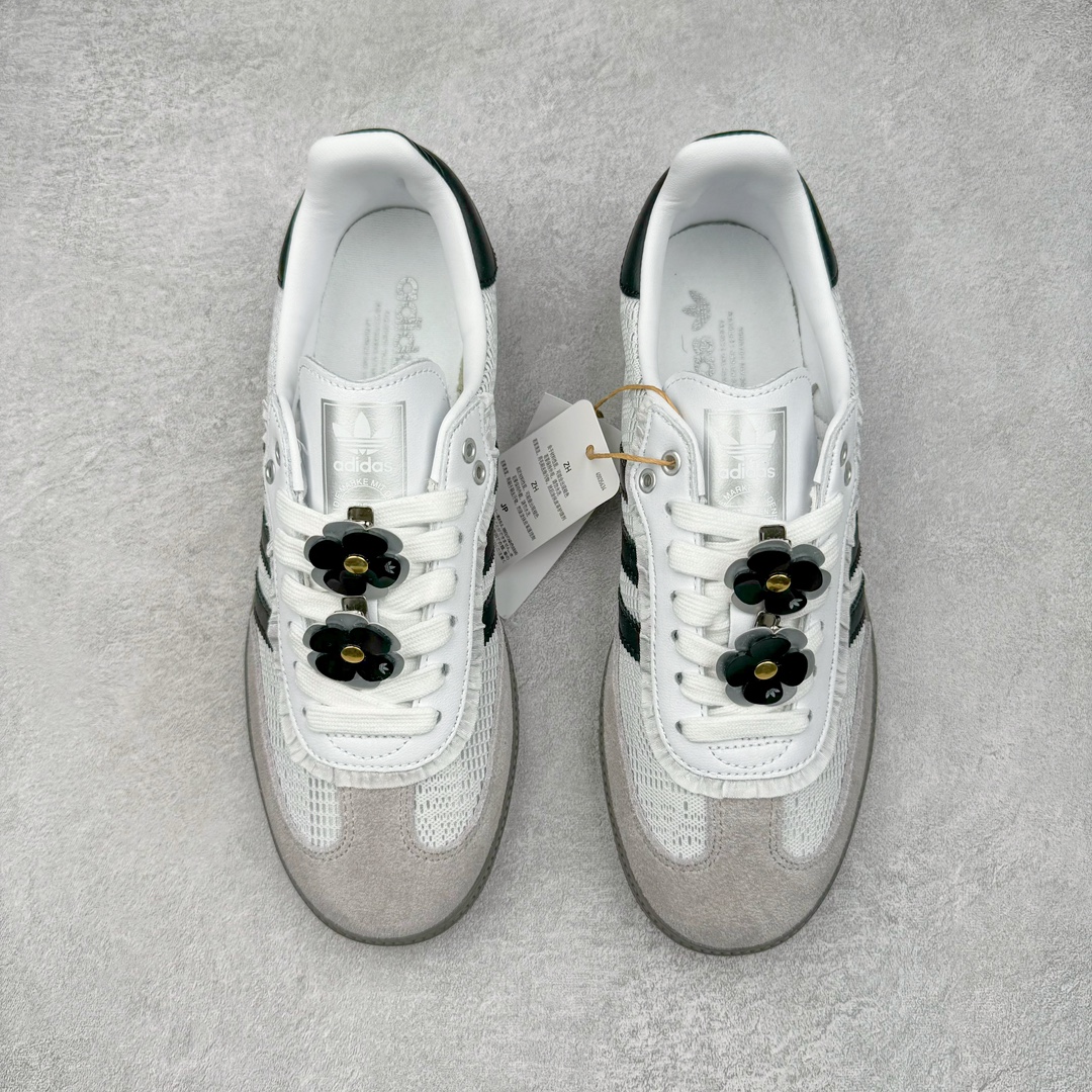 图片[2]-＃S2纯原 AD Original Samba OG 复古经典轻便板鞋 IH3371 原装头层牛皮加持 正确烫金高频细节 原装纳米超迁皮料 独家私模橡胶大底 原盒原配 正确黑色中底布 过宽过胶 这款桑巴鞋展示了高质量的工艺 带有装饰的超锁缝制和无缝的手感 柔软、柔软的皮革造型和标志性的3条纹完成了精致的外观 正规合身鞋带 鞋面上有绒面鞋垫 橡胶鞋底 享受正畸套筒软感 自50年代首次亮相以来就一直在赢得粉丝的青睐尺码：36 36.5 37.5 38 38.5 39 40 40.5 41 42 42.5 43 44 44.5 45-选品中心