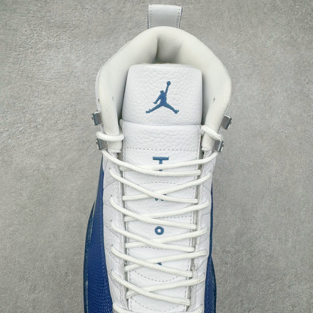 图片[5]-＃SZ纯原 Air Jordan AJ12 Retro 法国蓝 货号：130690-113 外贸特供批次 原楦原档案数据开模打造 原汁原味12代鞋型 进口原厂皮料 原厂碳板 原装材料 原厂定制金属扣 原厂电绣 支持与公司货全方位对比 只服务于5%懂鞋的高端客户 发国外可支持各种retail商店充正寄售 尺码：40 40.5 41 42 42.5 43 44 44.5 45 45.5 46 47.5 48.5-选品中心