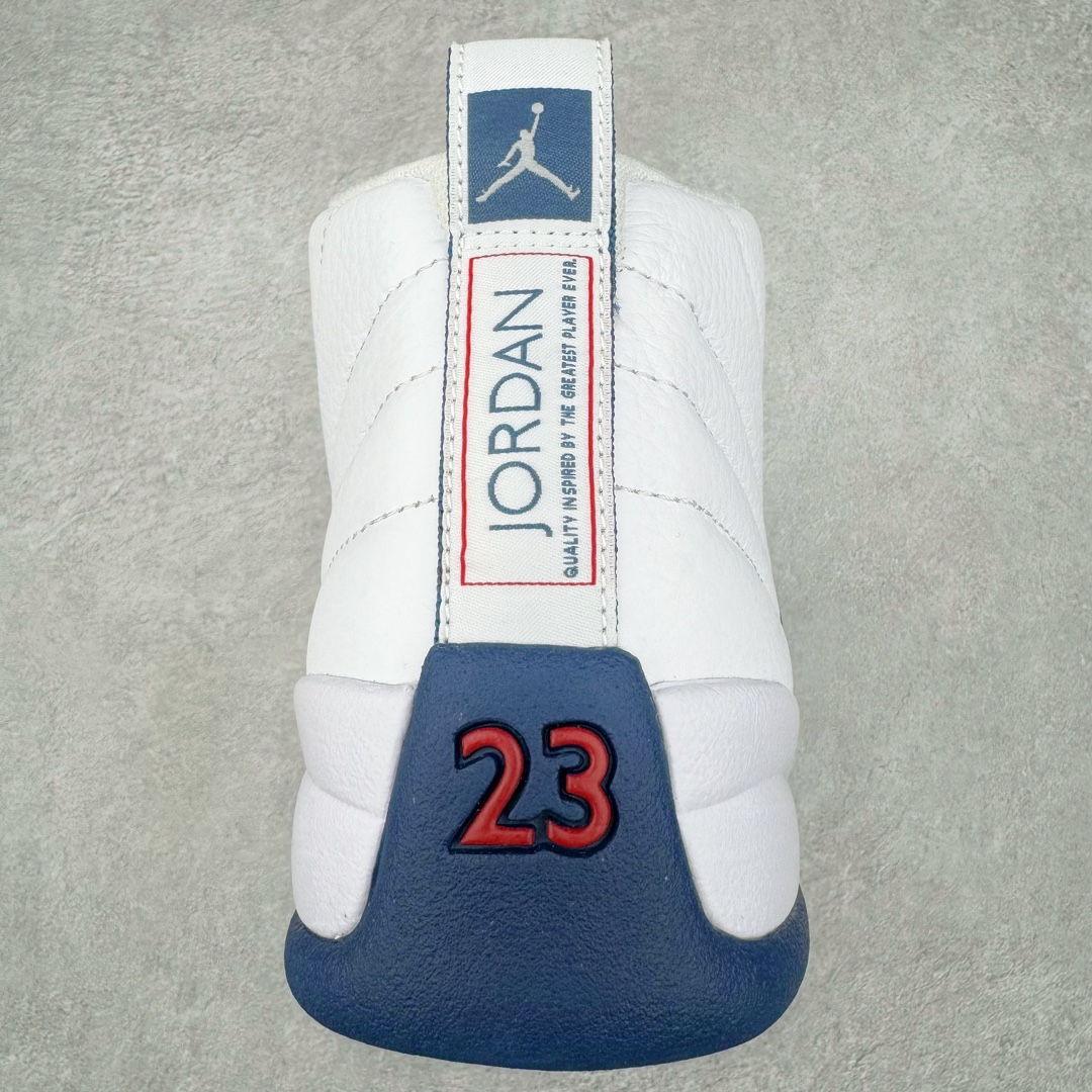 图片[8]-＃SZ纯原 Air Jordan AJ12 Retro 法国蓝 货号：130690-113 外贸特供批次 原楦原档案数据开模打造 原汁原味12代鞋型 进口原厂皮料 原厂碳板 原装材料 原厂定制金属扣 原厂电绣 支持与公司货全方位对比 只服务于5%懂鞋的高端客户 发国外可支持各种retail商店充正寄售 尺码：40 40.5 41 42 42.5 43 44 44.5 45 45.5 46 47.5 48.5-选品中心