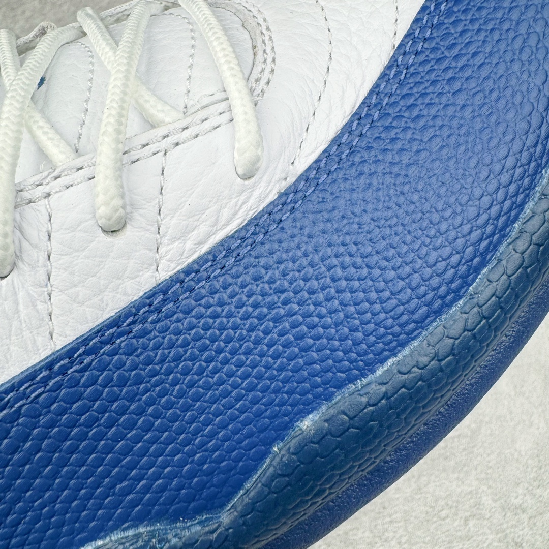图片[21]-＃SZ纯原 Air Jordan AJ12 Retro 法国蓝 货号：130690-113 外贸特供批次 原楦原档案数据开模打造 原汁原味12代鞋型 进口原厂皮料 原厂碳板 原装材料 原厂定制金属扣 原厂电绣 支持与公司货全方位对比 只服务于5%懂鞋的高端客户 发国外可支持各种retail商店充正寄售 尺码：40 40.5 41 42 42.5 43 44 44.5 45 45.5 46 47.5 48.5-选品中心