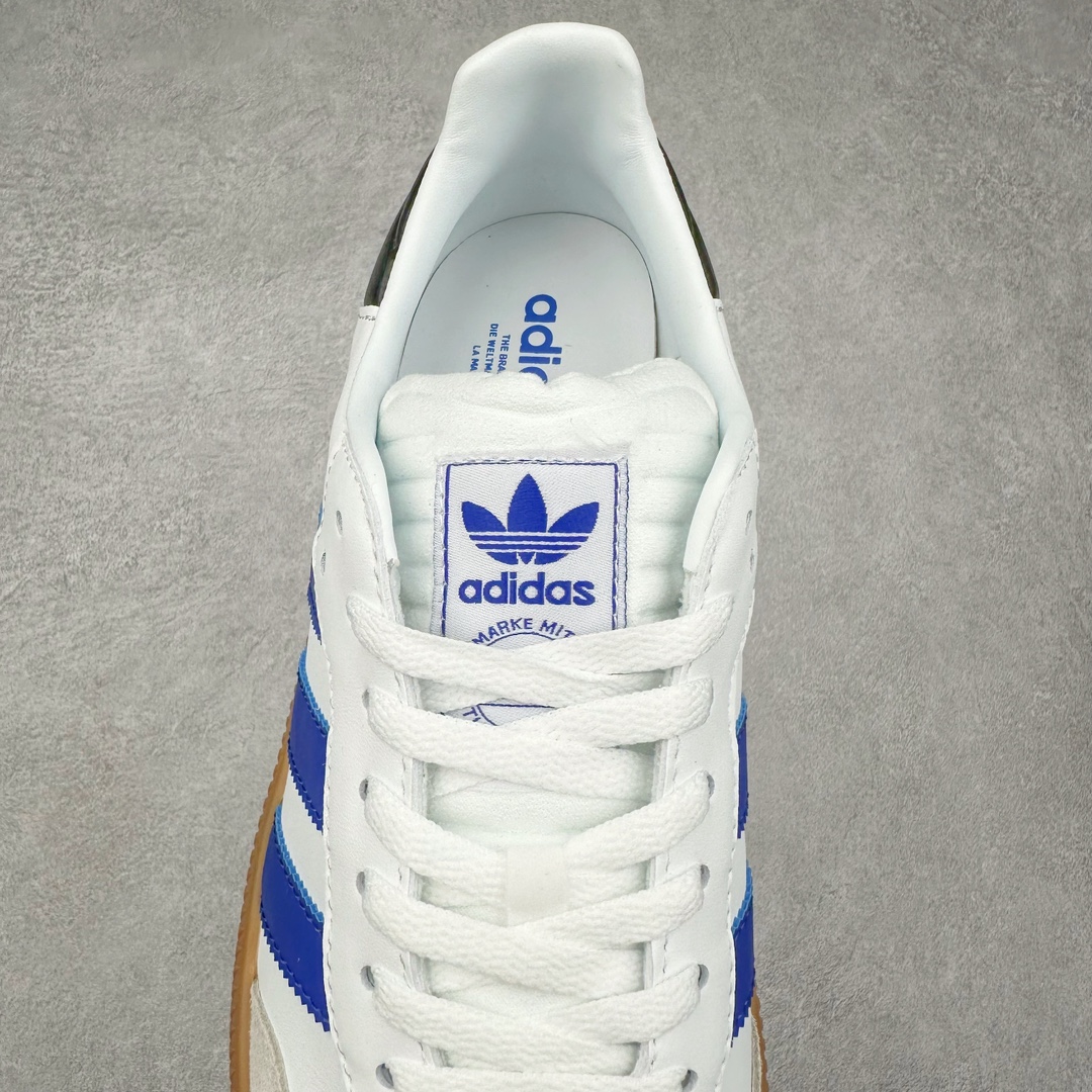 图片[5]-AD Samba XLG 桑巴舞加大厚底版系列德训风百搭松糕休闲运动板鞋生胶底 IE9182 自Originals Samba成功借势Blokecore风潮一跃成为街头巷尾的焦点鞋款后,不论是围绕Samba本身打造的各式「变种版本」,还是以Samba为蓝本打造联名鞋款,都成为了时尚潮流人士日常穿搭首选。Samba XLG是adidas Originals不断扩展XLG系列的一部分,旨在与年轻文化相契合,迎合那些希望通过个性时尚表达自我而不愿牺牲舒适度的年轻群体。街头时尚领域的Gen Z特别偏爱宽松的穿着风格。Samba XLG针对这一点做了创新。它在延续Samba OG经典设计的基础上,迎合年轻群体的穿着习惯,重塑为宽大的鞋身比例轮廓以及加厚中底,让消费者轻松展示自己独特的风格。全新的Samba XLG系列不仅迎合了当下年轻群体的穿搭习惯,加宽了鞋身比例以及将中底进一步增厚,在视觉比例上更加饱满,同时还保留了经典Samba的细节,这样一来,鞋迷朋友在穿搭上不仅能更加个性化,而且还能延续一定的复古感受。尺码：36 36⅔ 37⅓ 38 38⅔ 39⅓ 40 40⅔ 41⅓ 42 42⅔ 43⅓ 44 45-选品中心