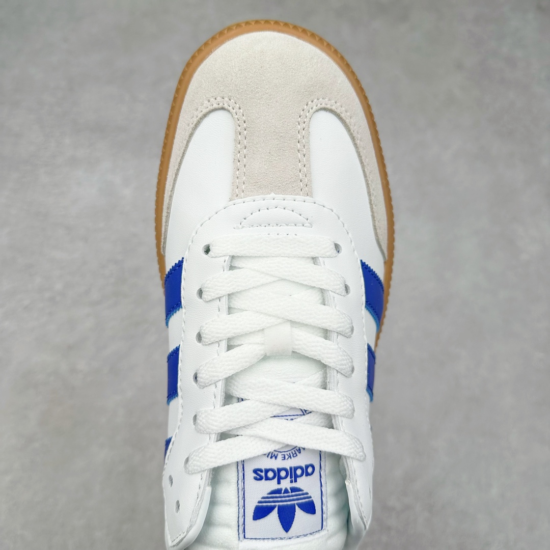 图片[4]-AD Samba XLG 桑巴舞加大厚底版系列德训风百搭松糕休闲运动板鞋生胶底 IE9182 自Originals Samba成功借势Blokecore风潮一跃成为街头巷尾的焦点鞋款后,不论是围绕Samba本身打造的各式「变种版本」,还是以Samba为蓝本打造联名鞋款,都成为了时尚潮流人士日常穿搭首选。Samba XLG是adidas Originals不断扩展XLG系列的一部分,旨在与年轻文化相契合,迎合那些希望通过个性时尚表达自我而不愿牺牲舒适度的年轻群体。街头时尚领域的Gen Z特别偏爱宽松的穿着风格。Samba XLG针对这一点做了创新。它在延续Samba OG经典设计的基础上,迎合年轻群体的穿着习惯,重塑为宽大的鞋身比例轮廓以及加厚中底,让消费者轻松展示自己独特的风格。全新的Samba XLG系列不仅迎合了当下年轻群体的穿搭习惯,加宽了鞋身比例以及将中底进一步增厚,在视觉比例上更加饱满,同时还保留了经典Samba的细节,这样一来,鞋迷朋友在穿搭上不仅能更加个性化,而且还能延续一定的复古感受。尺码：36 36⅔ 37⅓ 38 38⅔ 39⅓ 40 40⅔ 41⅓ 42 42⅔ 43⅓ 44 45-选品中心