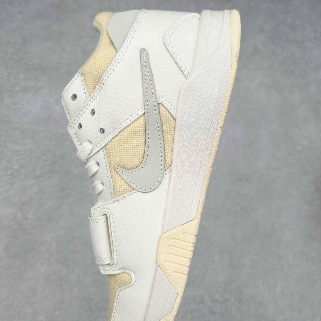 图片[7]-Travis Scott x Jordan AJ Cut The Check TS倒钩联名魔术贴篮球鞋 FZ8117-003 配色方面采用黑色为底 搭配棕色框架呈现 完美还原了初代倒钩的配色设计 细节方面 标志性的反钩Swoosh采用黑色点缀 鞋面还带有特殊的魔术贴细节 此外在鞋舌、后跟部分均带有Cactus Jack厂牌Logo 彰显鞋款特殊身份 尺码：36 36.5 37.5 38 38.5 39 40 40.5 41 42 42.5 43 44 44.5 45 46-选品中心