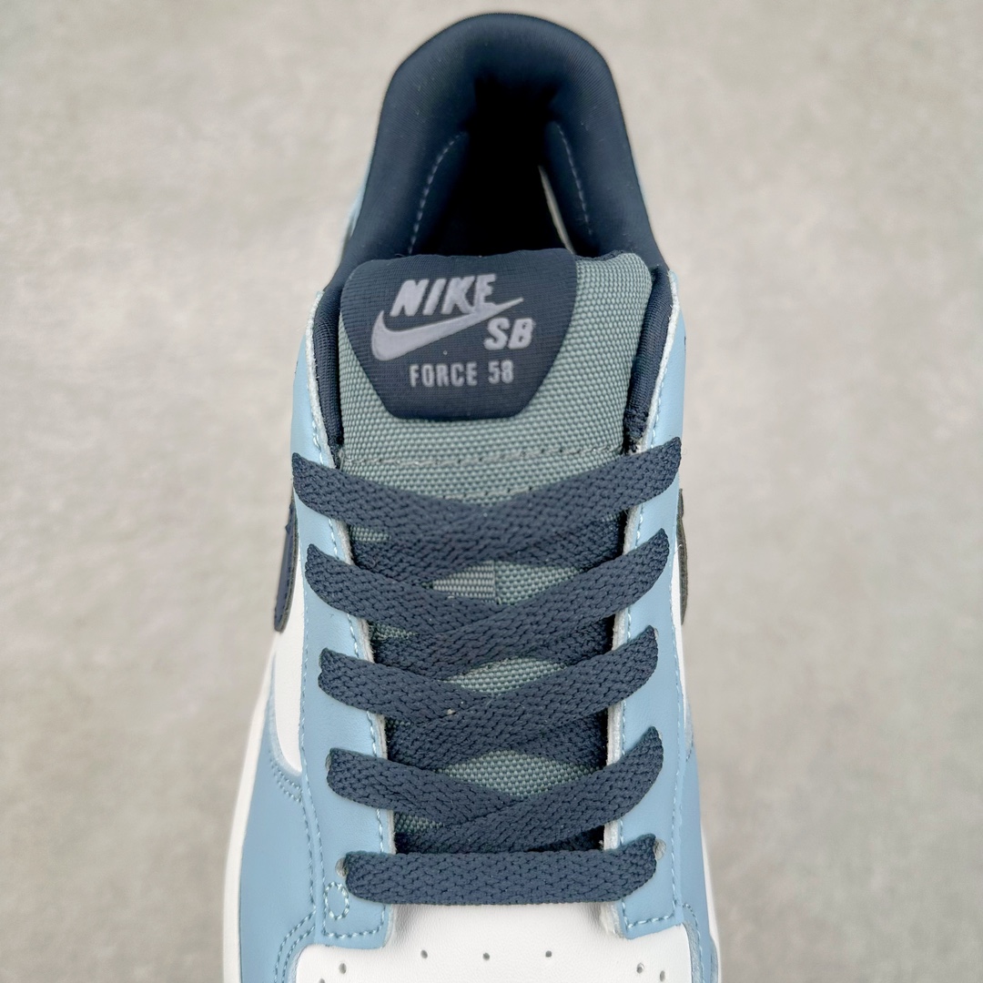 图片[5]-＃福利特价 NK SB Force 58 空军58系列低帮休闲运动滑板板鞋 鞋面由帆布和麂皮拼接 层次感丰富 搭配硫化外底 耐磨耐穿 鞋舌及中底后跟处饰有SB Logo 表明鞋款身份 采用包边设计 经久耐穿 硫化结构则有效提升灵活性 穿上这款全新推出的创意力作 助你耀动街头 尺码：36 36.5 37.5 38 38.5 39 40 40.5 41 42 42.5 43 44 45-选品中心