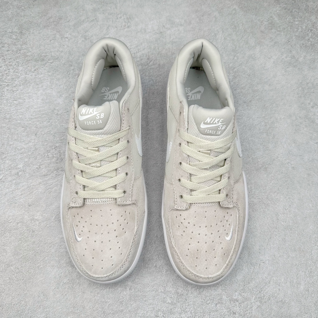 图片[2]-＃福利特价 NK SB Force 58 空军58系列低帮休闲运动滑板板鞋 鞋面由帆布和麂皮拼接 层次感丰富 搭配硫化外底 耐磨耐穿 鞋舌及中底后跟处饰有SB Logo 表明鞋款身份 采用包边设计 经久耐穿 硫化结构则有效提升灵活性 穿上这款全新推出的创意力作 助你耀动街头 尺码：36 36.5 37.5 38 38.5 39 40 40.5 41 42 42.5 43 44 45-选品中心