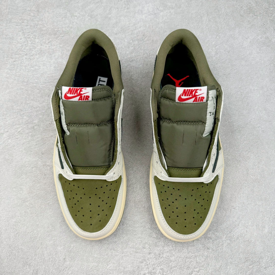 图片[2]-＃LJ渠道版 Travis Scott x Air Jordan AJ1 Low OG SP TS联名倒钩8.0低帮 白橄榄绿 DM7866-200 原盒原配 原厂拉帮工艺 针距密度一致 全新升级网板中底 原楦原纸板开发 后跟弧度收口自然不对折 极致一眼正品既视感 原厂皮料 进口玻璃冲刀皮料裁剪零毛边 承诺百分百一致原鞋 全鞋电脑针车工艺 鞋面清洁度最高QC检验标准 控制溢胶 原厂电绣工艺 鞋标鞋盒、防尘纸 均采购来自原厂 尺码：36 36.5 37.5 38 38.5 39 40 40.5 41 42 42.5 43 44 44.5 45 46 47.5-选品中心