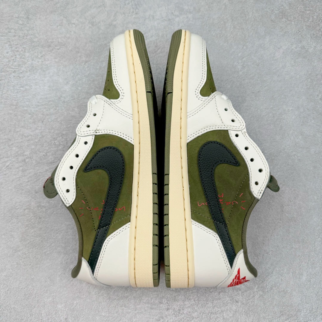 图片[5]-＃LJ渠道版 Travis Scott x Air Jordan AJ1 Low OG SP TS联名倒钩8.0低帮 白橄榄绿 DM7866-200 原盒原配 原厂拉帮工艺 针距密度一致 全新升级网板中底 原楦原纸板开发 后跟弧度收口自然不对折 极致一眼正品既视感 原厂皮料 进口玻璃冲刀皮料裁剪零毛边 承诺百分百一致原鞋 全鞋电脑针车工艺 鞋面清洁度最高QC检验标准 控制溢胶 原厂电绣工艺 鞋标鞋盒、防尘纸 均采购来自原厂 尺码：36 36.5 37.5 38 38.5 39 40 40.5 41 42 42.5 43 44 44.5 45 46 47.5-选品中心