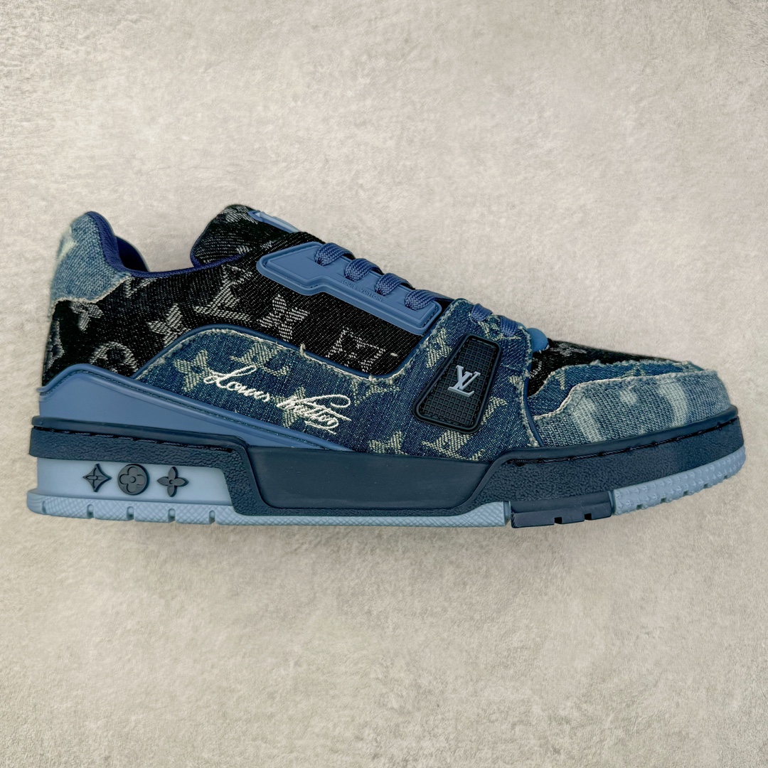 图片[8]-＃FS顶级特价 Louis Vuitton Trainer lv时装走秀运动鞋 实力大厂出品 平台专供 成熟的做工稳定的品控 完美鞋型超高的清洁度 零毛边线头瑕疵 全套原楦原纸版原鞋开模 全网最具灵魂的版型 正确原装黄色鞋盒 正确中底印花 鞋面印花3D高频深度立体 全鞋电脑针车 紧密相连 针距密度一致 环保乳胶注塑鞋垫 厚度脚感还原原版 皮面裁剪部位 统一油边封口工艺 原装橡胶大底含胶量大底组合零偏差 专柜全套包装 防尘袋 说明书 质保卡 男女鞋 尺码：35 36 37 38 39 40 41 42 43 44 45-选品中心
