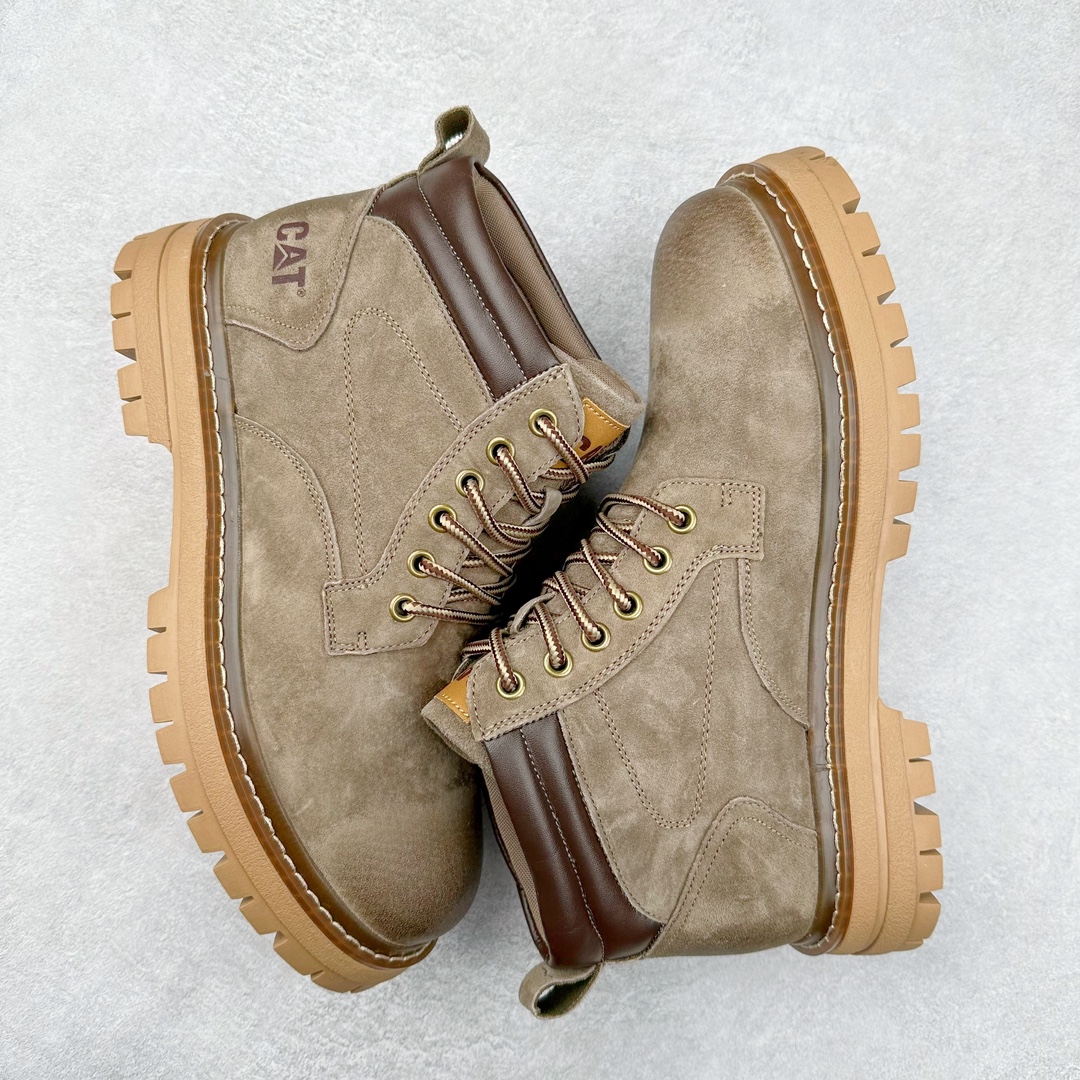 图片[3]-＃福利特价 CAT卡特 硬汉推土机品牌经典百搭户外中帮休闲男鞋 广东大厂品质 24ss秋冬新款 常年主打 时尚潮流搭配 面料釆用意大利进口磨砂牛皮 全鞋真牛皮材料 大底到五金都是代工厂原材料制作 好货不杀猪 首单质量严格把控 全套官网统一包装 今年冬季防寒户外专用 日常随意搭配 型男必备 尺码：39 40 41 42 43 44 (偏大一码)-选品中心