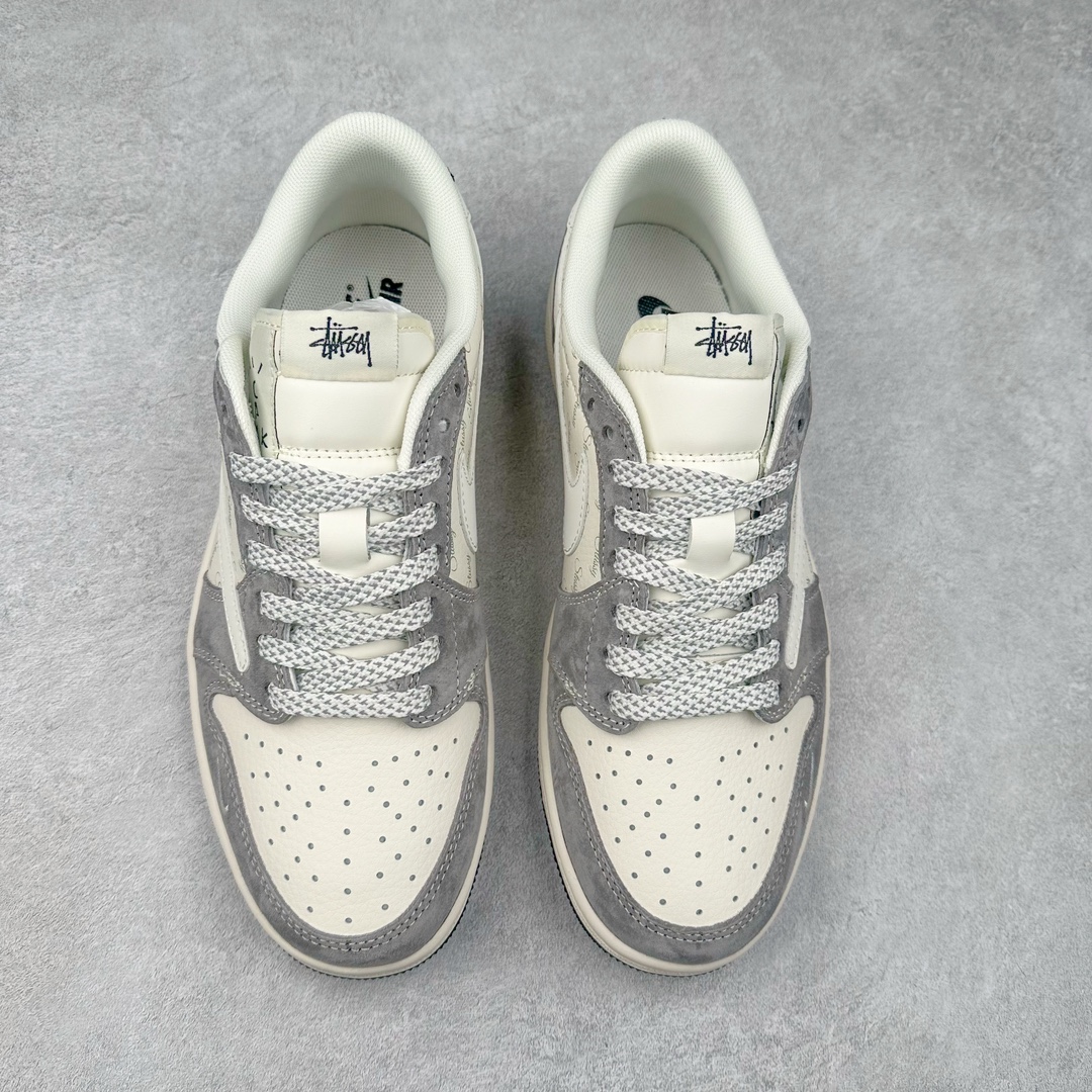 图片[2]-TS x Air Jordan AJ1 Low 倒钩低帮联名定制配色 XY2688-124 原厂内置气垫魔块 A模大底 头层小牛皮 鞋舌AJ原厂专用牛津布+AJ专用反口珍珠布+原厂无杂质高弹内里海棉+特殊封边弹力鞋带 尺码：36 36.5 37.5 38 38.5 39 40 40.5 41 42 42.5 43 44 44.5 45 46 47.5-选品中心