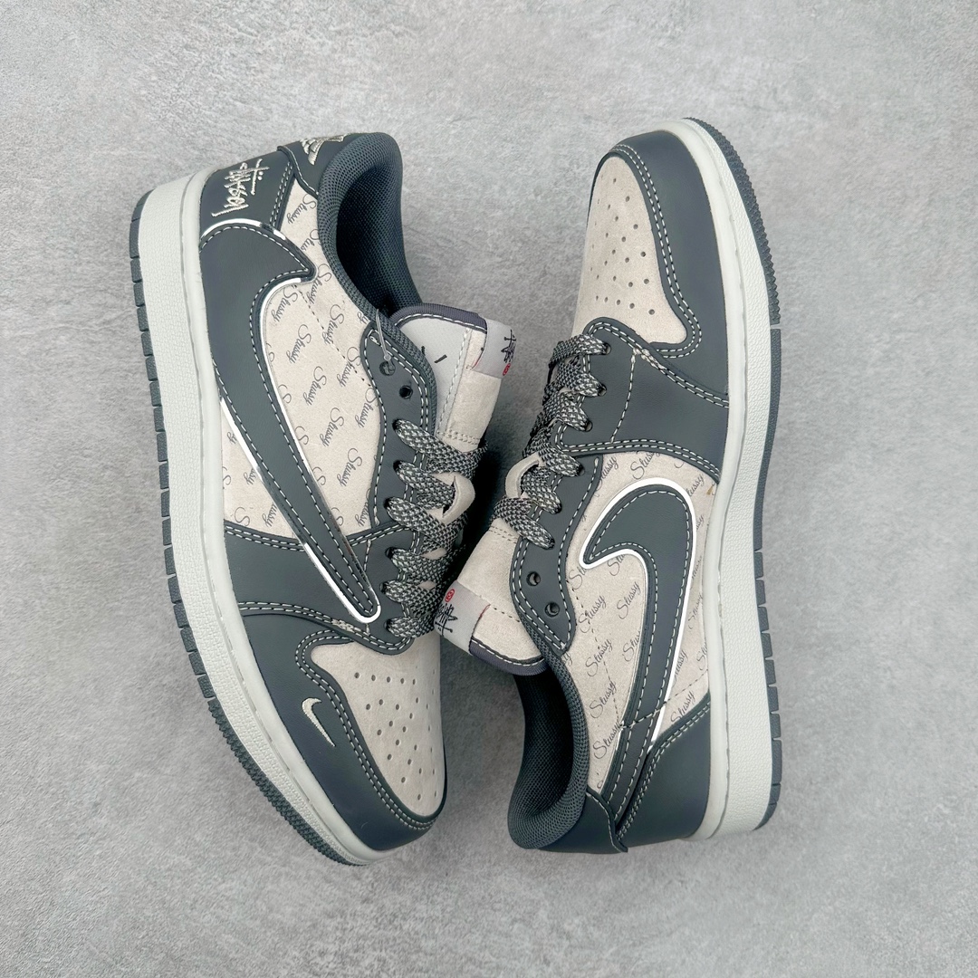 图片[3]-TS x Air Jordan AJ1 Low 倒钩低帮联名定制配色 XZ3398-003 原厂内置气垫魔块 A模大底 头层小牛皮 鞋舌AJ原厂专用牛津布+AJ专用反口珍珠布+原厂无杂质高弹内里海棉+特殊封边弹力鞋带 尺码：36 36.5 37.5 38 38.5 39 40 40.5 41 42 42.5 43 44 44.5 45 46 47.5-选品中心