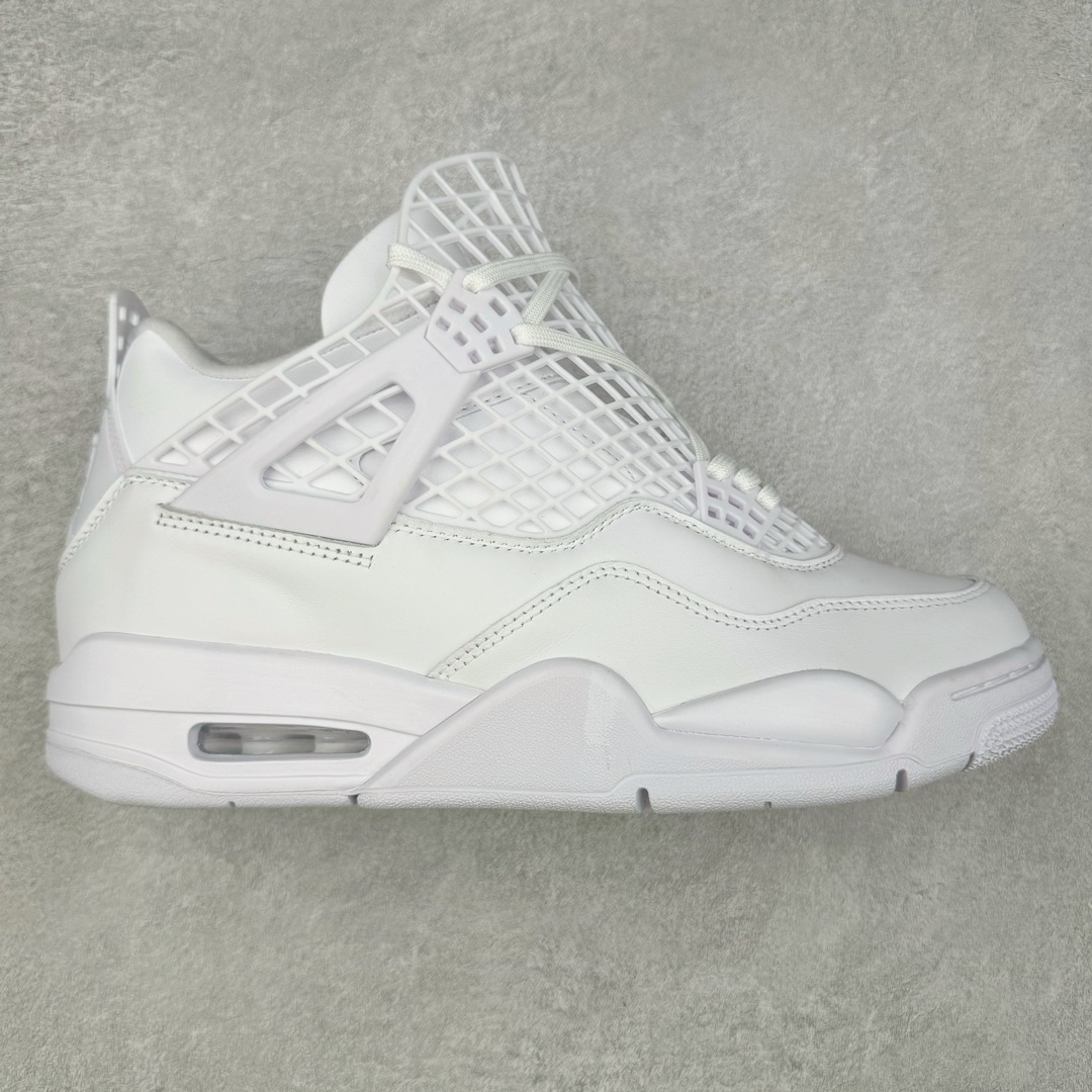 Air Jordan AJ4 NET FN7251-107 采用全新的全白色皮革为基底，重塑经典鞋型的轮廓。值得注意的是，在鞋舌周围融入延展网状设计，这一创新细节不仅是对 Air Jordan 系列经典元素的致敬，更通过 “ 网 ” 这一独特元素，为传统设计注入了现代感。鞋底采用坚韧耐用的橡胶材质，保证了穿着的稳定性与耐磨性。鞋跟内置缓冲空气装置，为穿着者带来更加舒适与稳定的支撑体验。而金属金色飞人吊牌，为整双鞋增添了奢华与高贵的质感。尺码：36 36.5 37.5 38 38.5 39 40 40.5 41 42 42.5 43 44 44.5 45 46 47.5-选品中心