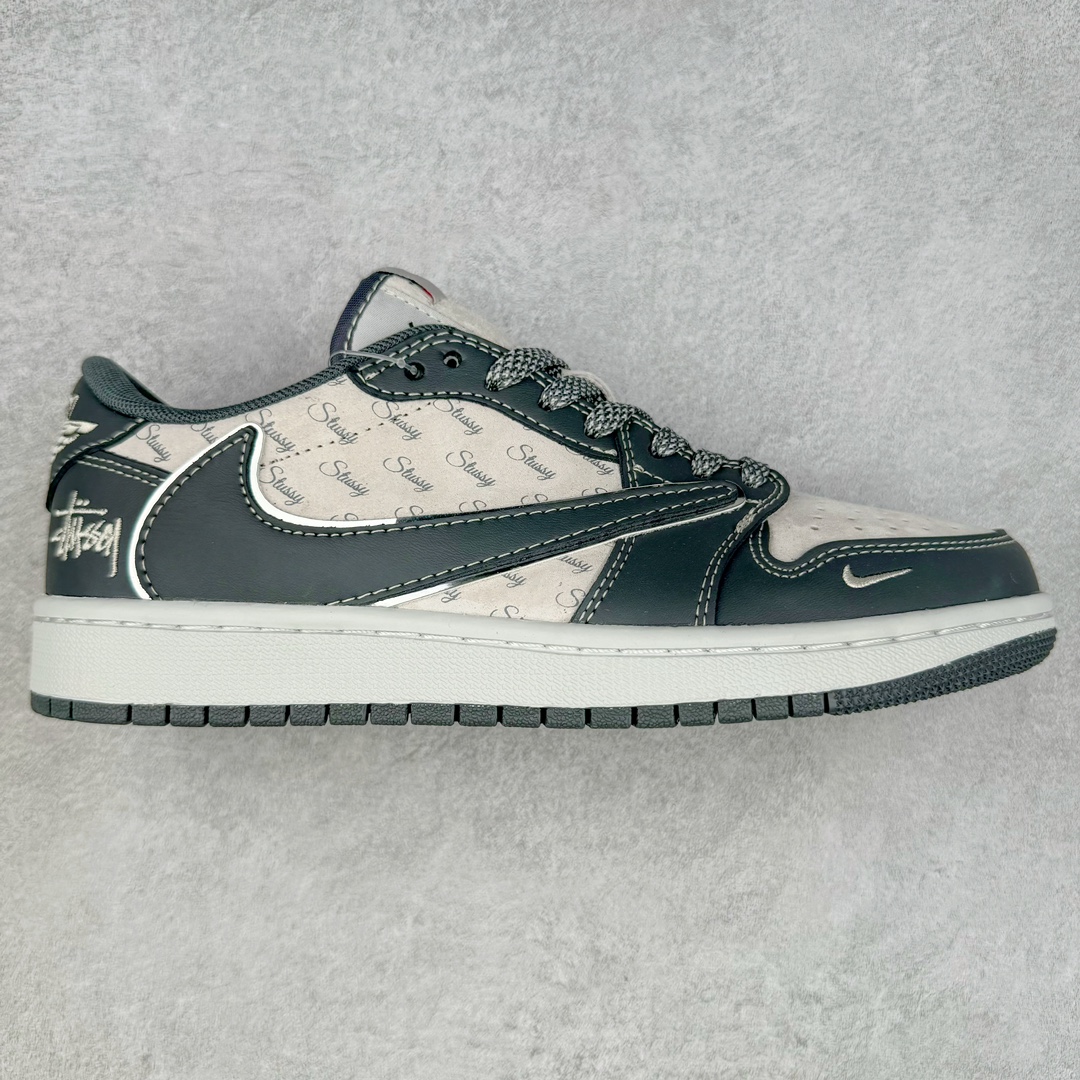 TS x Air Jordan AJ1 Low 倒钩低帮联名定制配色 XZ3398-003 原厂内置气垫魔块 A模大底 头层小牛皮 鞋舌AJ原厂专用牛津布+AJ专用反口珍珠布+原厂无杂质高弹内里海棉+特殊封边弹力鞋带 尺码：36 36.5 37.5 38 38.5 39 40 40.5 41 42 42.5 43 44 44.5 45 46 47.5-选品中心