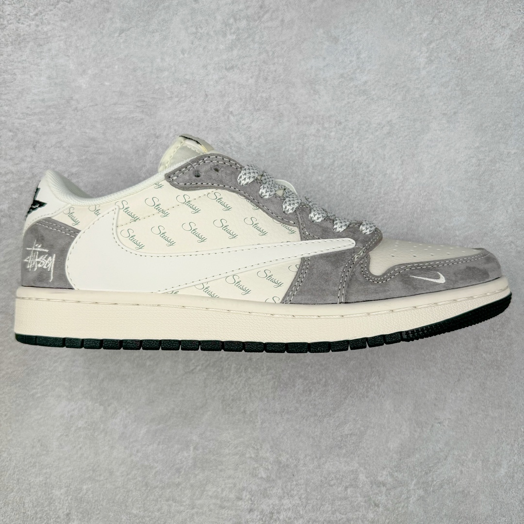 TS x Air Jordan AJ1 Low 倒钩低帮联名定制配色 XY2688-124 原厂内置气垫魔块 A模大底 头层小牛皮 鞋舌AJ原厂专用牛津布+AJ专用反口珍珠布+原厂无杂质高弹内里海棉+特殊封边弹力鞋带 尺码：36 36.5 37.5 38 38.5 39 40 40.5 41 42 42.5 43 44 44.5 45 46 47.5-选品中心