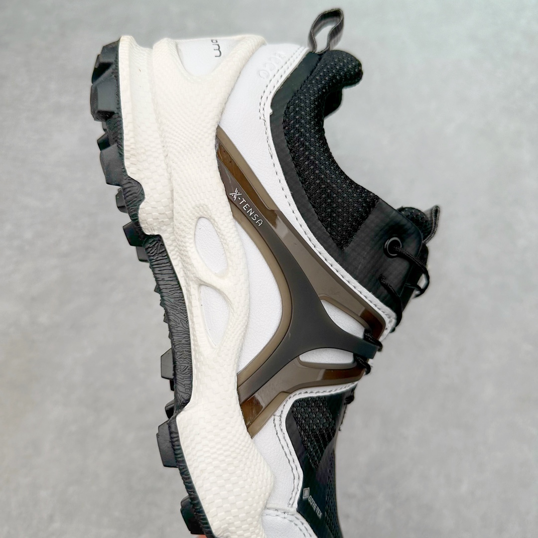 图片[6]-ECCO爱步2024年新款户外鞋防水透气越野跑鞋 健步踪迹系列 鞋面设有GORE-TEX防水薄膜 给你贴心防水保护 防水透气 直接注塑工艺连接鞋面与鞋底 一体成型 合脚稳固 BIOM自然律动科技鞋楦 符合人体工学 长效缓震带来裸足体验 橡胶大底 结合橡胶凸起鞋钉设计 适应多种地形 提供强劲抓地力与耐磨性 稳定支撑 越野无束 尺码：39 40 41 42 43 44（正常码）-选品中心