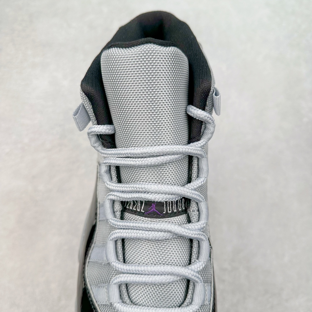图片[5]-＃NC版 Air Jordan AJ11 Retro 黑灰 CT8012-005 原楦原档案数据开模打造 原厂中底拉帮钢印 原厂漆皮 防冻不开裂 头层皮料 原装鞋撑 水晶大底正确色度色泽 原楦原数据刺绣 原厂车缝走线及对位 毫厘不差 飞人logo采用原数据电脑刺绣 原装正品碳纤维真实碳板 增强抗扭 原内标 原盒标 正确官方原盒 原厂防氧化水晶外底 原厂配套厂全掌solo气垫 尺码：40 40.5 41 42 42.5 43 44 44.5 45 46 47.5-选品中心