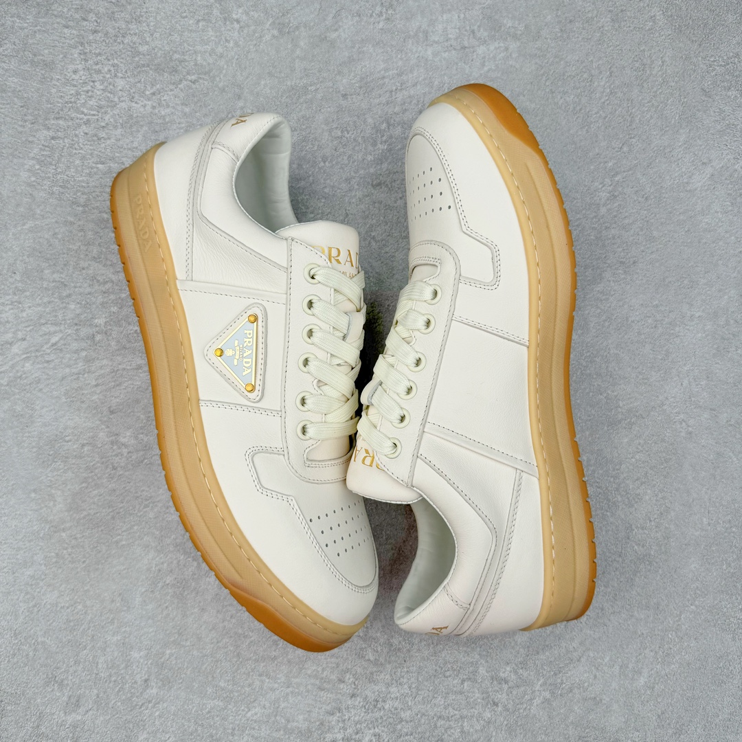 图片[3]-＃纯原 PRADA普拉达 厚底徽标系带运动休闲男鞋系列 广东大厂品质 专柜同步 大气个性更潮更抢眼更追求档次，它将颠覆旧念，与您共度时尚潮人必备! 面料采用原版进口小牛皮 牛皮内里垫脚 橡胶发泡大底 轻便防滑耐磨 脚感舒适 款式耐看做工精细 配以简洁利落的鞋楦 彰显男人的果敢和硬朗 尺码：38-44（皮鞋码）-选品中心