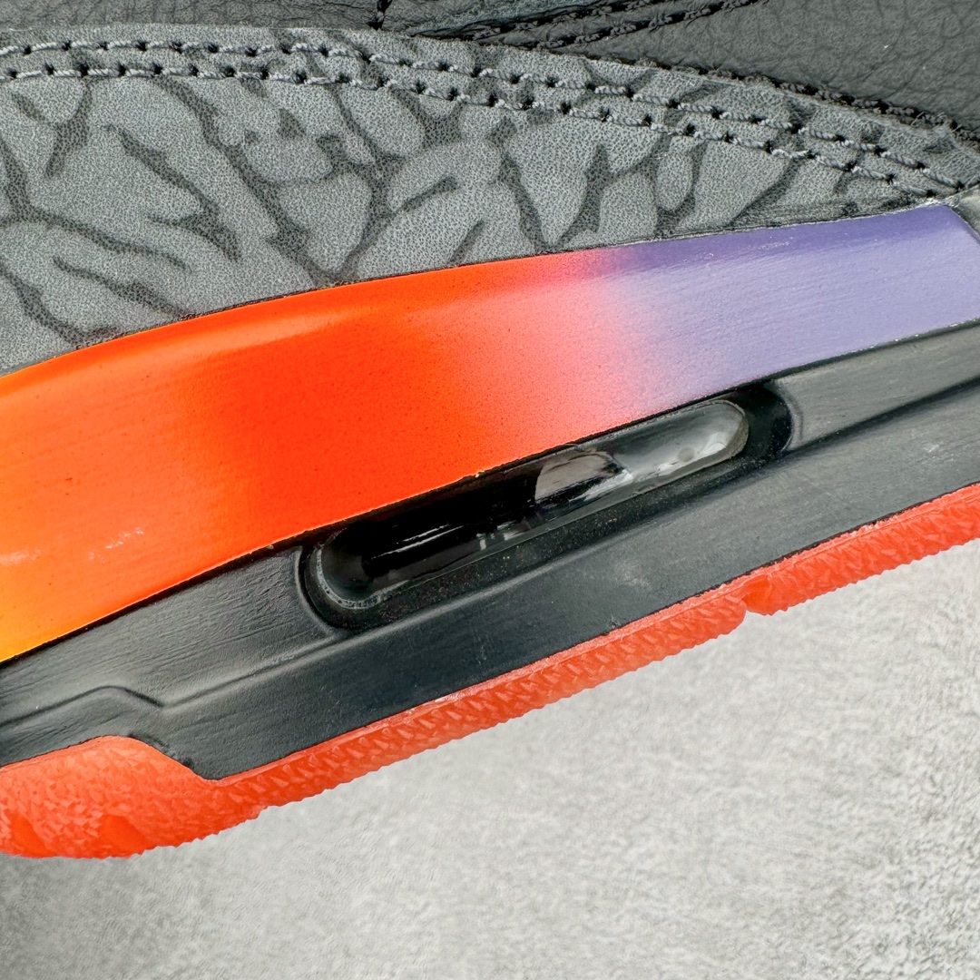 图片[16]-＃PK纯原 J Balvin x Air Jordan AJ3 联名黑红 彩虹渐变 FN0344-001 目前市场最推荐的产品 市场唯一正确批次 操刀耗时半年巨作 超合理的单价 拒绝高利润 全套原纸板楦头开发 原厂大底磨具加持立体防滑纹理 原装可视Air Sole气垫 原汁原味最完美的三代版型 唯一正确鞋头趴度弧度高度鞋身腰线 原厂TPU彩虹扎染后跟饰片 正确内里反口里网布 皮料菱角分明不变形无多余毛边 广东原厂zp同批次手工大底描漆拉丝 市场唯一原厂鞋扣模具 原厂织唛标 原厂飞人电绣工艺 尾指中部跳三针 独家绑鞋带手法 印刷中底布 四线拉帮 米色美纹纸贴合固定 进口港宝加持 后跟自然饱满 全鞋荧光划线卡点 追求极致完美 每一双都是工艺品 多重QC质检 超越公司货的品控标准 实实在在的免检产品 尺码：40 40.5 41 42 42.5 43 44 44.5 45 46 47.5 48.5-选品中心