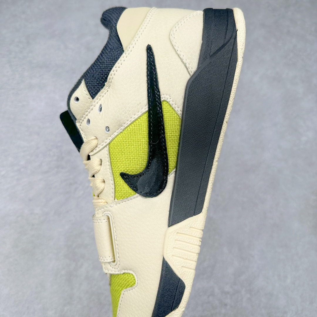 图片[5]-Travis Scott x Jordan AJ Cut The Check TS倒钩联名魔术贴篮球鞋 FZ8117-102 配色方面采用黑色为底 搭配棕色框架呈现 完美还原了初代倒钩的配色设计 细节方面 标志性的反钩Swoosh采用黑色点缀 鞋面还带有特殊的魔术贴细节 此外在鞋舌、后跟部分均带有Cactus Jack厂牌Logo 彰显鞋款特殊身份 尺码：36 36.5 37.5 38 38.5 39 40 40.5 41 42 42.5 43 44 44.5 45 46-选品中心