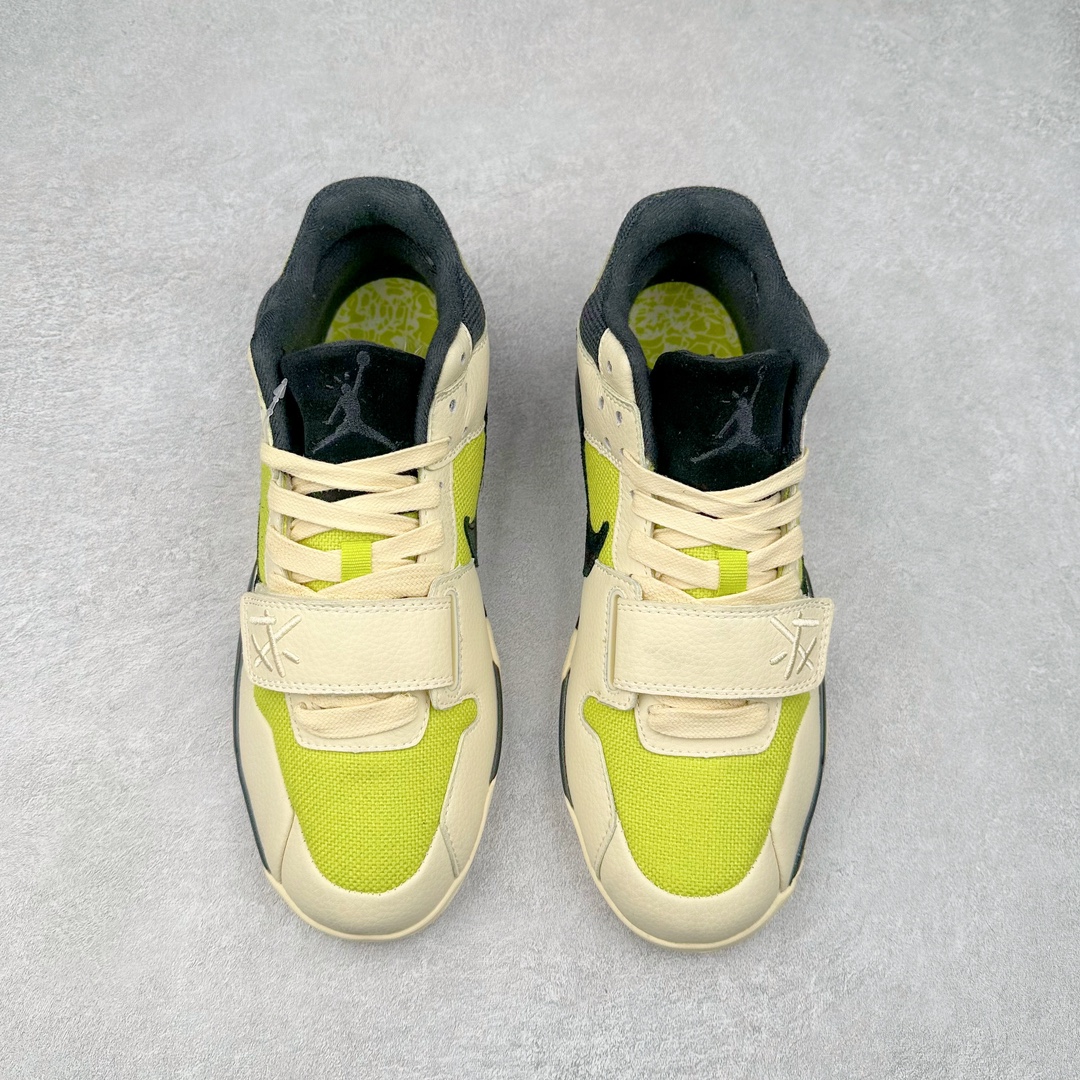 图片[2]-Travis Scott x Jordan AJ Cut The Check TS倒钩联名魔术贴篮球鞋 FZ8117-102 配色方面采用黑色为底 搭配棕色框架呈现 完美还原了初代倒钩的配色设计 细节方面 标志性的反钩Swoosh采用黑色点缀 鞋面还带有特殊的魔术贴细节 此外在鞋舌、后跟部分均带有Cactus Jack厂牌Logo 彰显鞋款特殊身份 尺码：36 36.5 37.5 38 38.5 39 40 40.5 41 42 42.5 43 44 44.5 45 46-选品中心