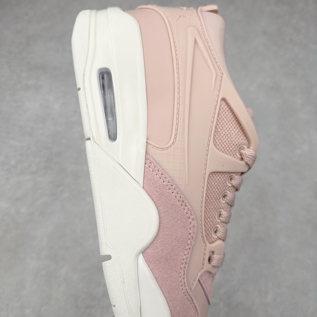 图片[6]-＃KZ纯原 Air Jordan AJ4 RM 重制版低帮复古篮球鞋 樱花粉 FQ7940-600 亲自操刀耗时半年巨作 全套原纸板楦头开发 确保原汁原味 完美呈现版型 一比一鞋头弧度高度鞋身弧度 原厂TPU 正确内里网布 菱角分明不变形无多余毛边 柔软性质感一致于原鞋 原厂织唛标 原厂飞人电绣工艺 尾指中部跳三针 独家绑鞋带手法 印刷中底布 四线拉帮 米色美纹纸贴合固定 进口港宝加持 后跟自然饱满 全鞋荧光划线卡点 追求极致完美 每一双都是工艺品 多重QC质检 超越公司货的品控标准 实实在在的免检产品 采用了低帮的设计 并保留了众多AJ4的经典元素 鞋身以皮革、麂皮材质拼接打造 AJ4经典的TPU材质延伸至后跟 增强鞋款稳定性 而鞋身侧面的网格设计则被取消 尾部的NIKE AIR标志也得到保留 并同时带有飞人logo 中底部分同样搭载了可视AIR气垫 鞋底采用米白色中底和外底呈现 为整个设计收尾 尺码：36 36.5 37.5 38 38.5 39 40 40.5 41 42 42.5 43 44 44.5 45 46 47.5-选品中心